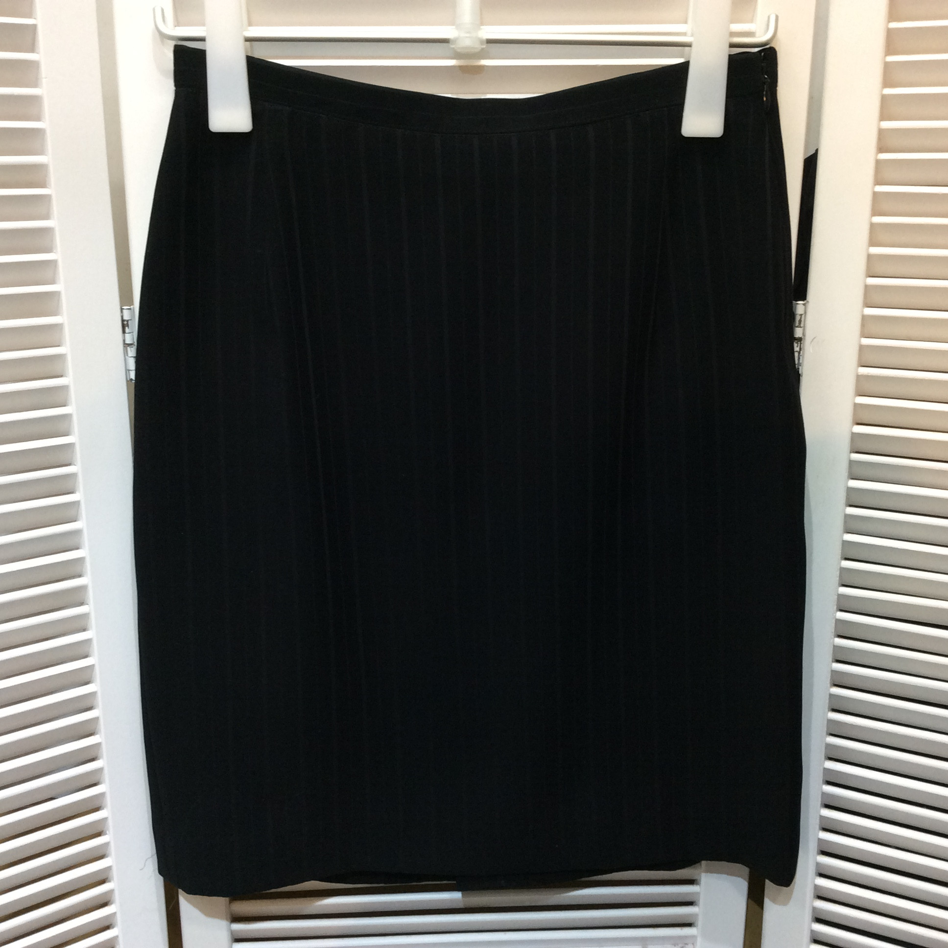 伊太利屋 ミニスカート 9号 ブラック ストライプ