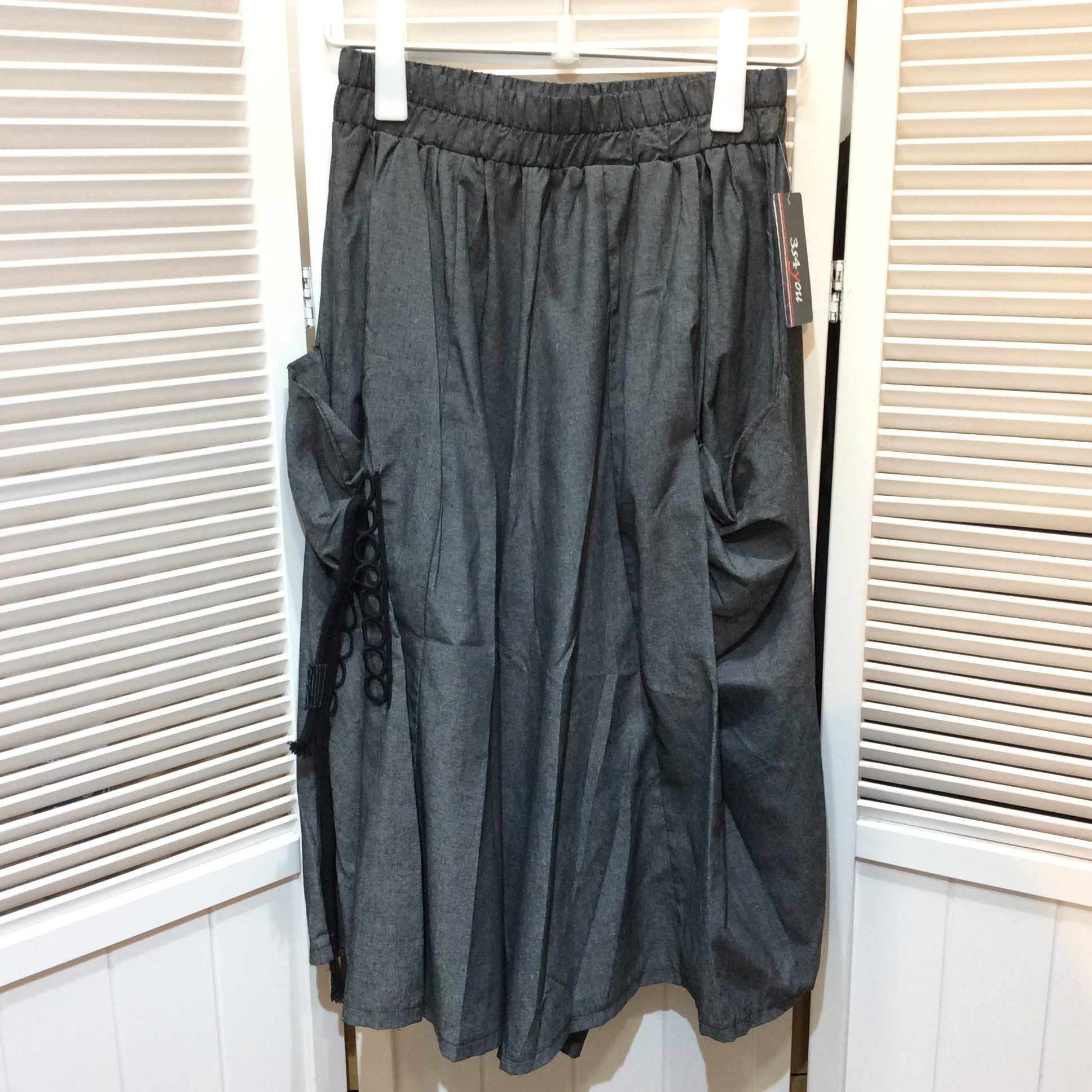 新品☆3s4you ロングスカート F フリーサイズ グレー