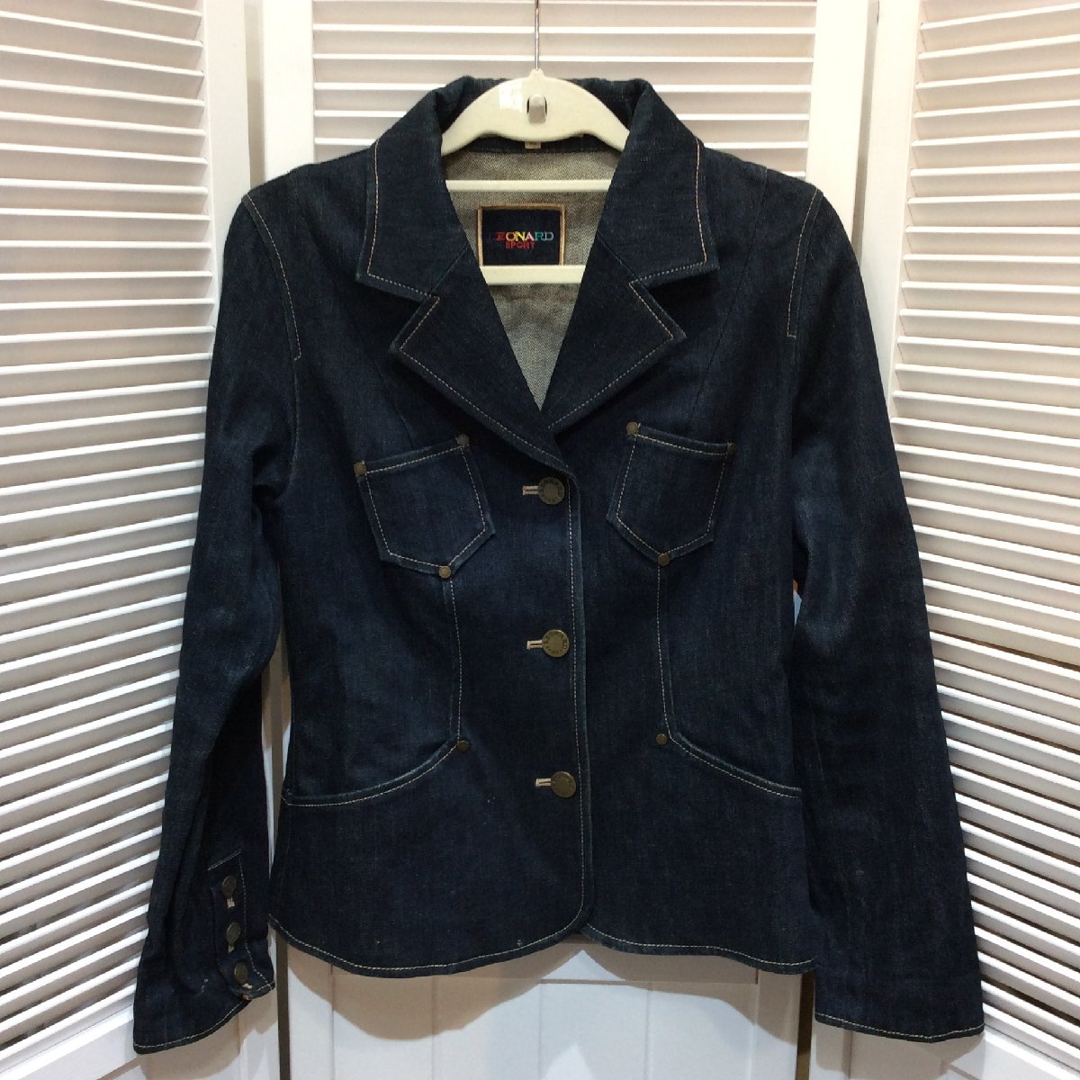 LEONARD SPORT レオナール スポーツ デニムジャケット 38