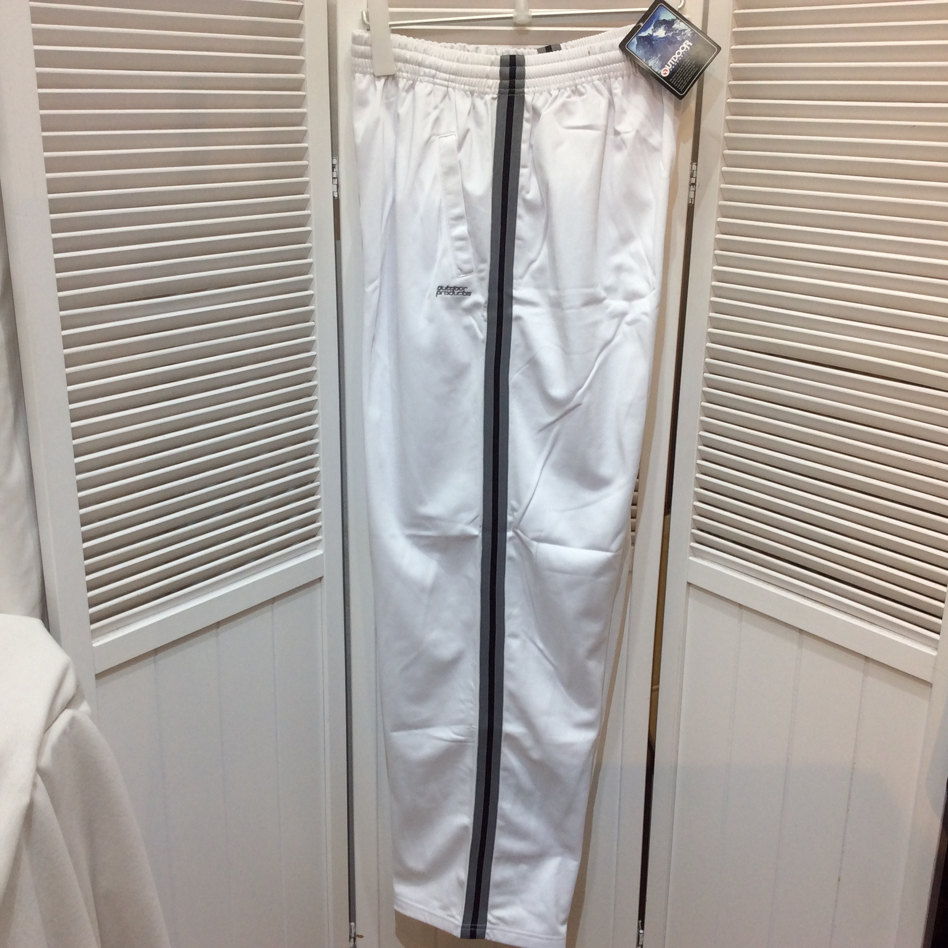 未使用☆OUTDOOR アウトドア メンズ ジャージパンツ XL ホワイト