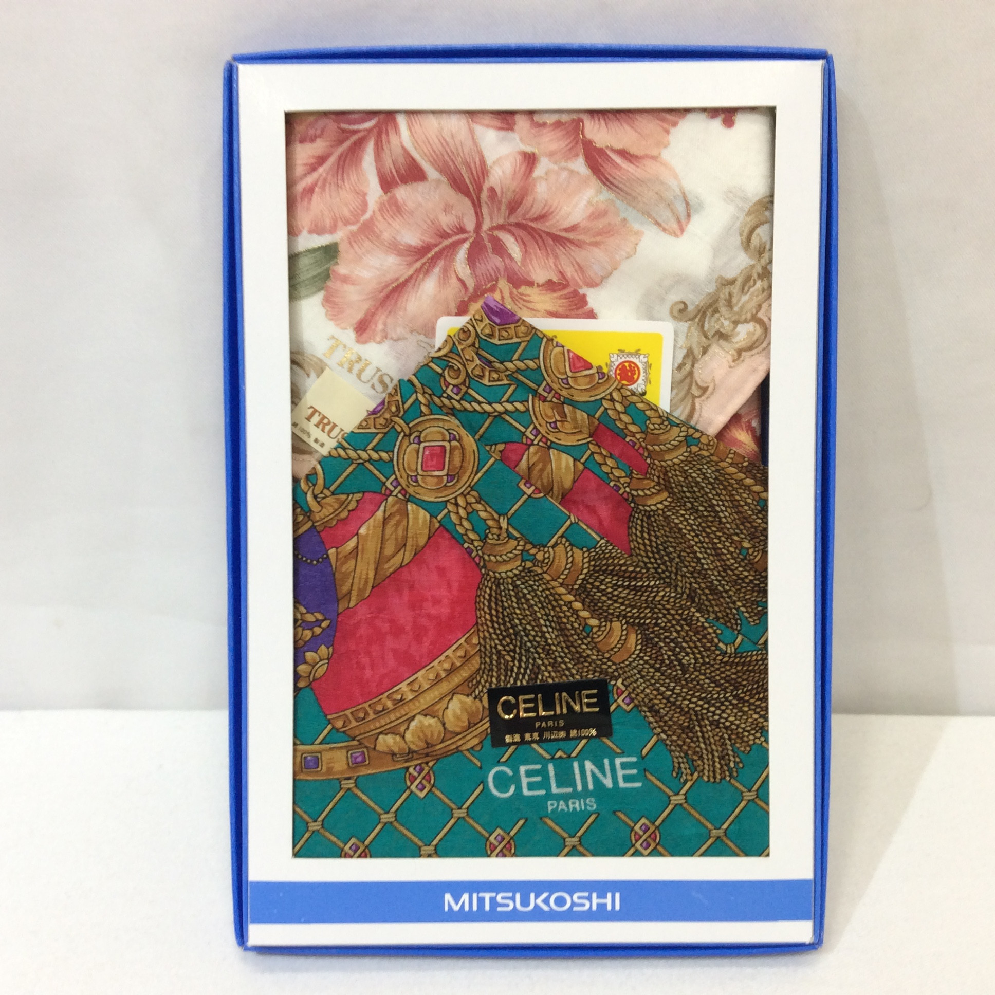 未使用 セリーヌ／トラサルディ  ハンカチセット