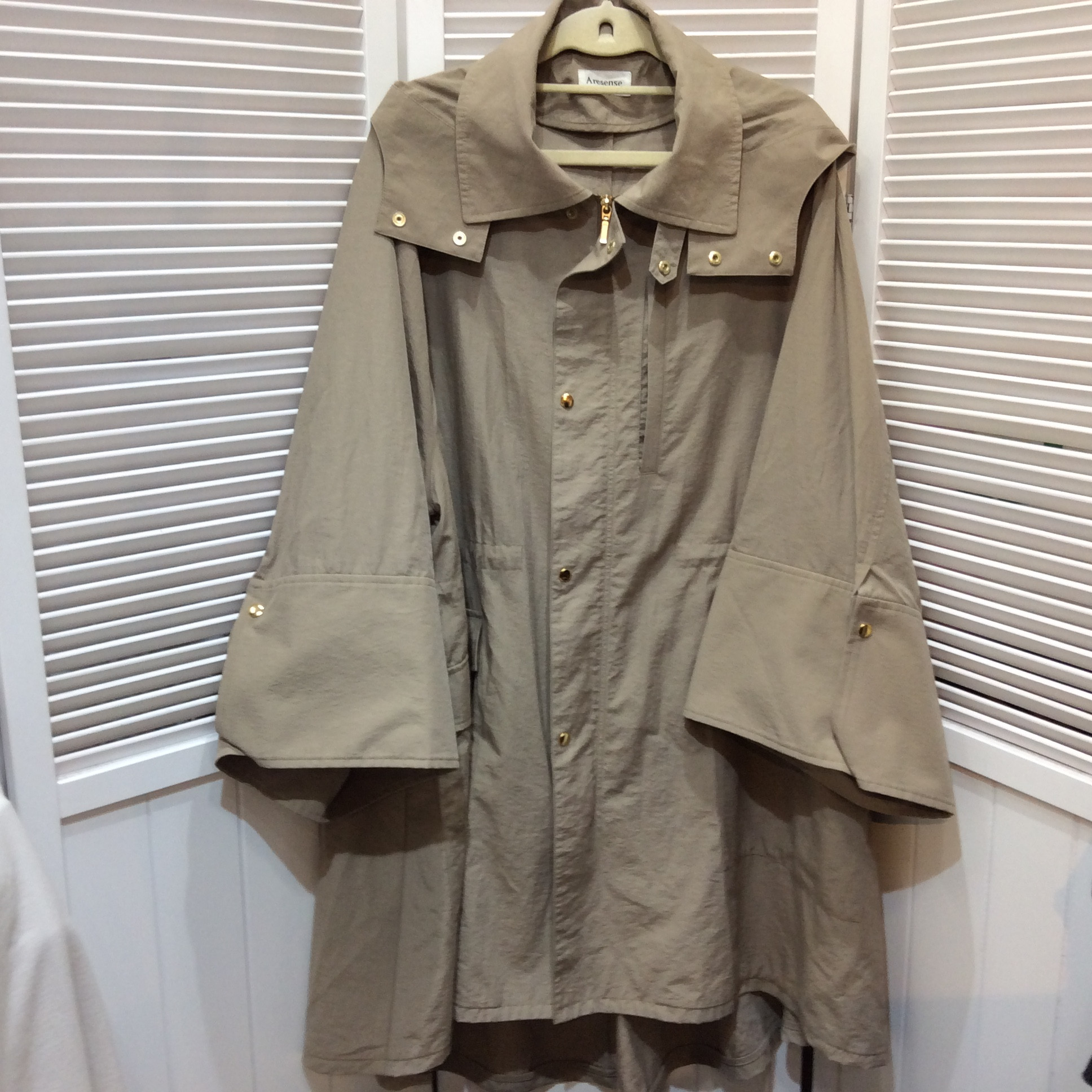 ボリューム袖トレンチコート フリーサイズ   日本製