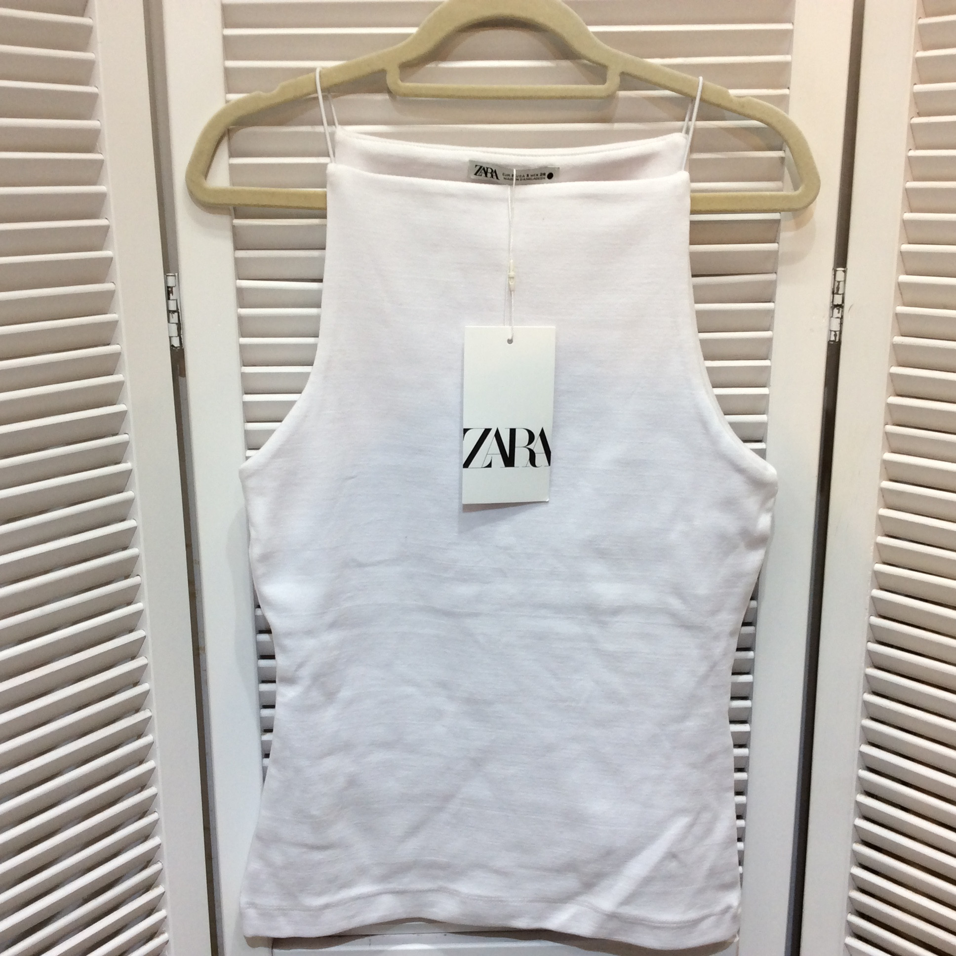 未使用☆ZARA ザラ キャミソール S ホワイト