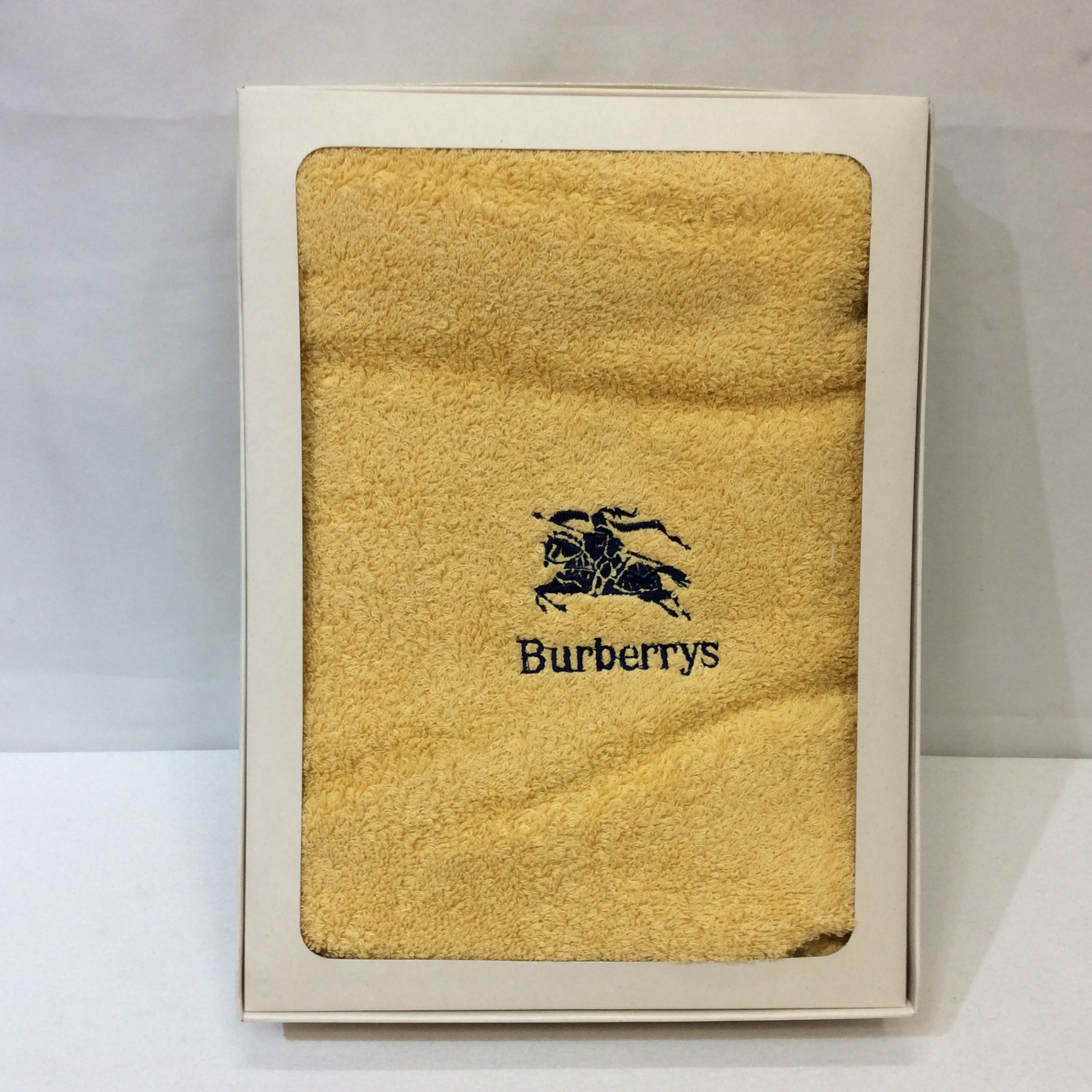 未使用☆バーバリー バスタオル イエロー系