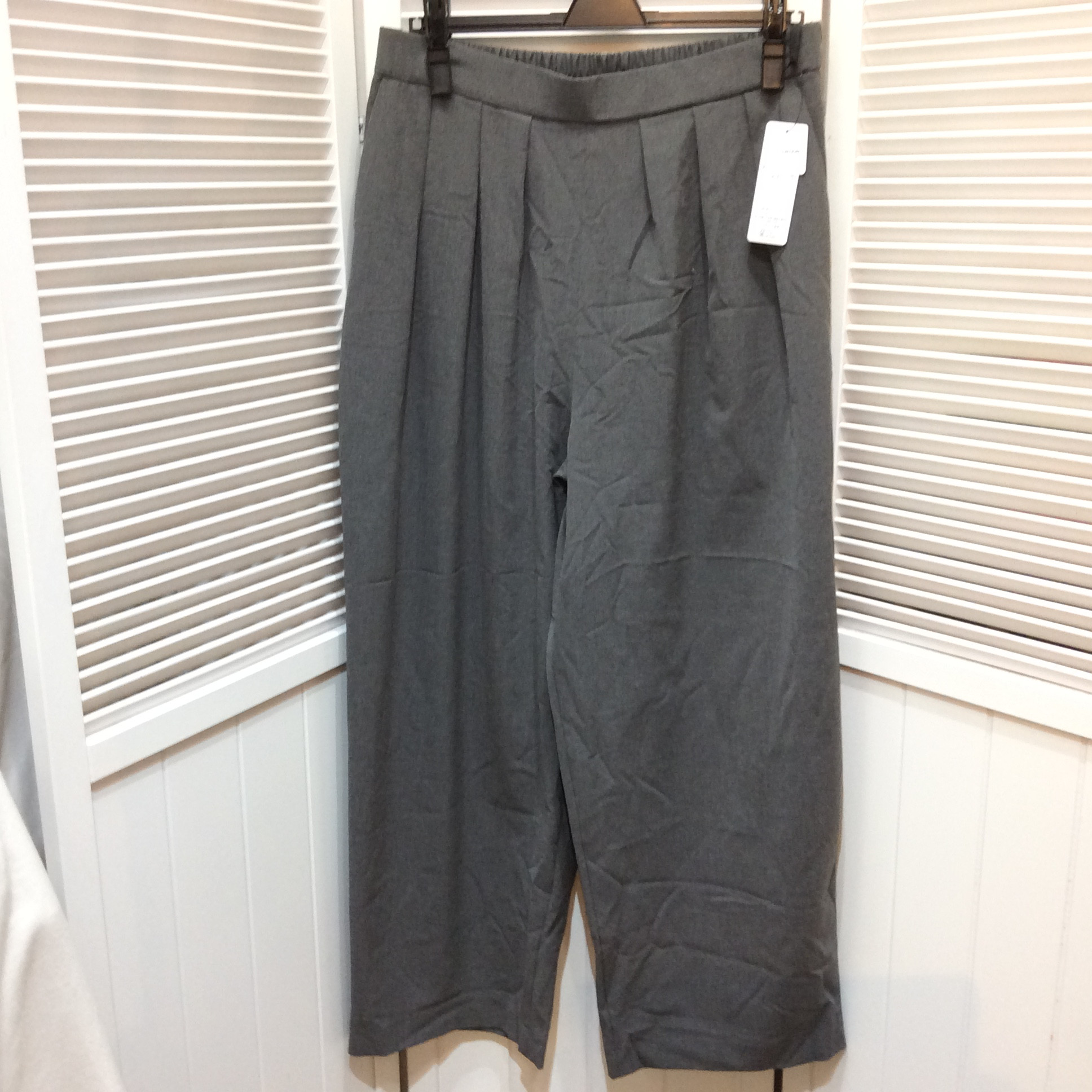 未使用 GALLORIA ワイドパンツ  LL グレー