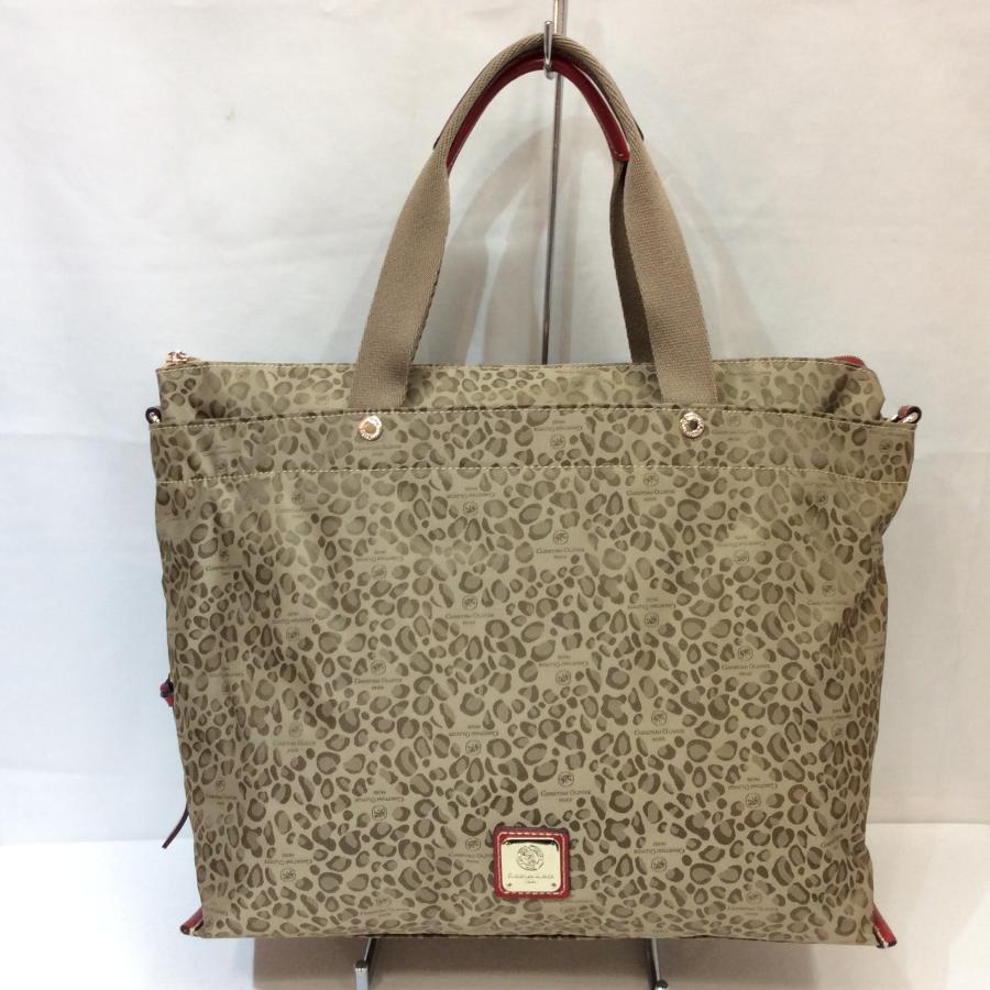 Christian Olivier クリスチャンオリビエ トートバッグ ベージュ系 アニマル柄