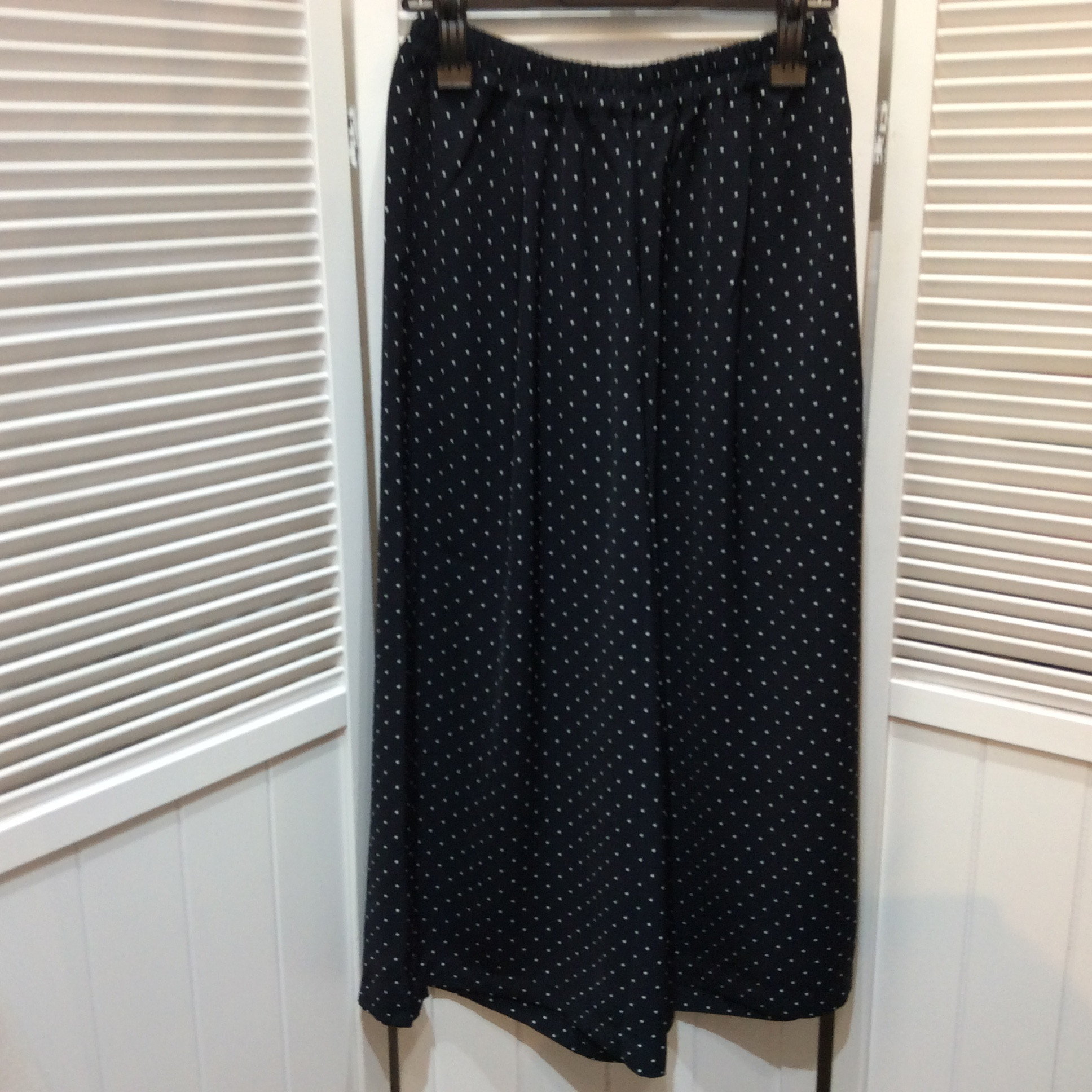  GLACIER ウォッシャブル ワイドパンツ M   黒／ドット