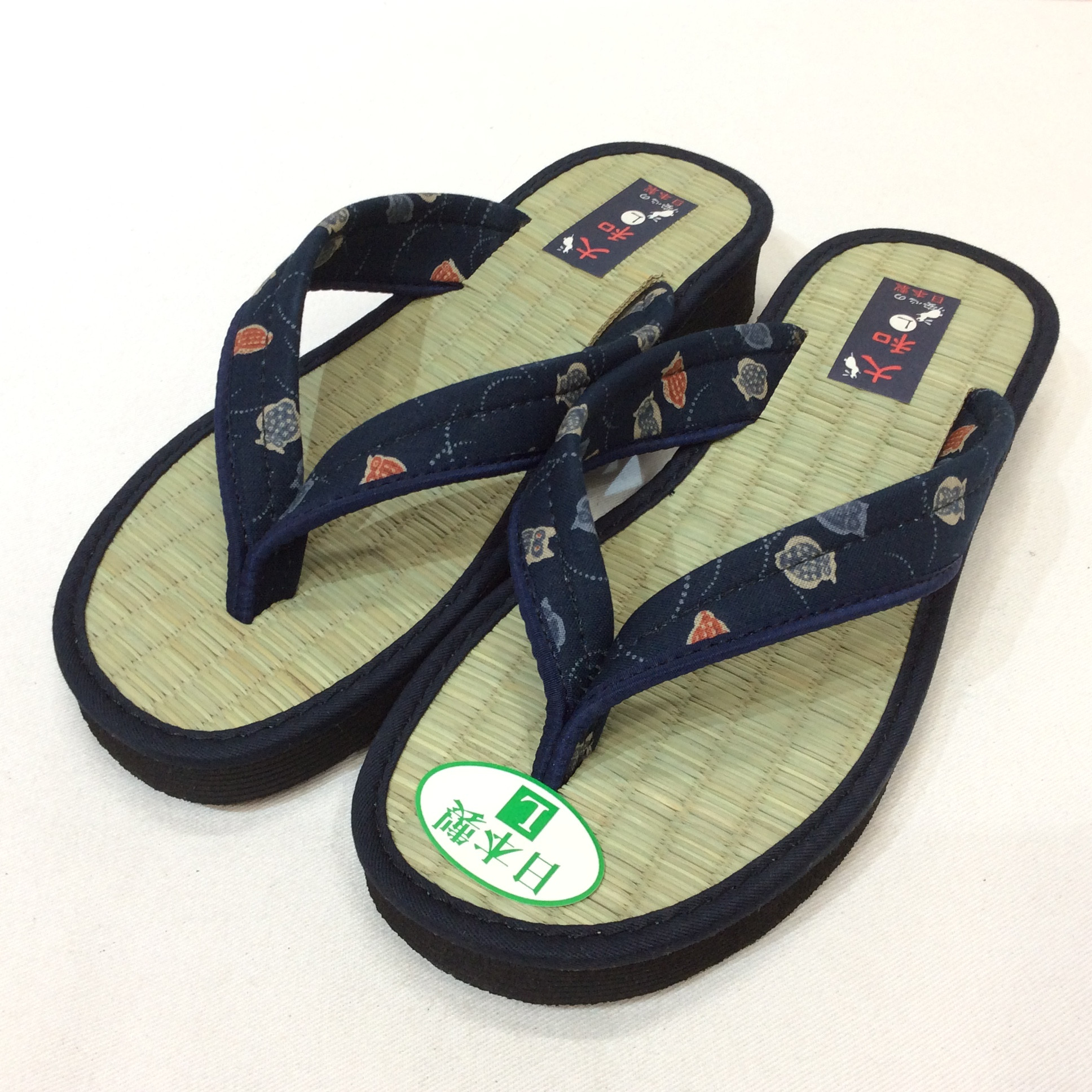 未使用☆レディース い草サンダル L 日本製 大和 和柄