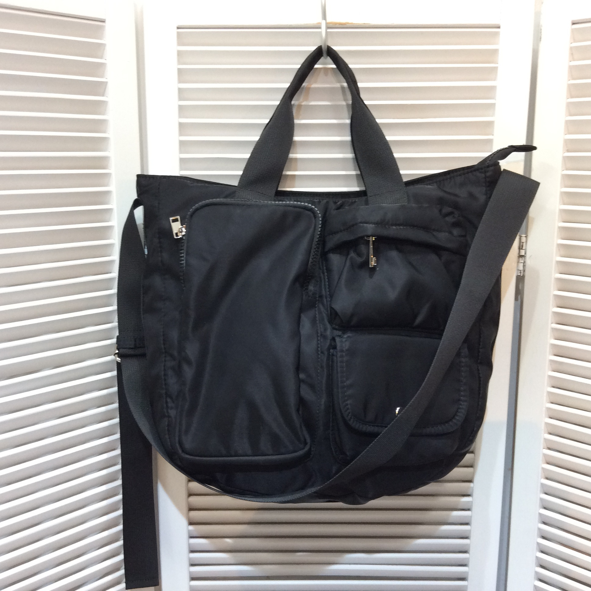 niko and… 2WAYナイロンショルダーバッグ  黒