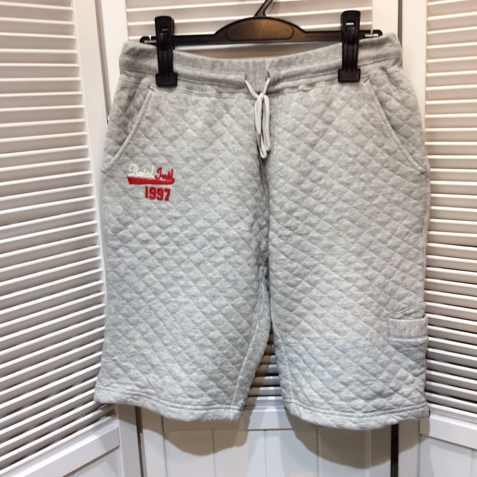 ROIAL キルティングハーフパンツ メンズ フリーサイズ   グレー