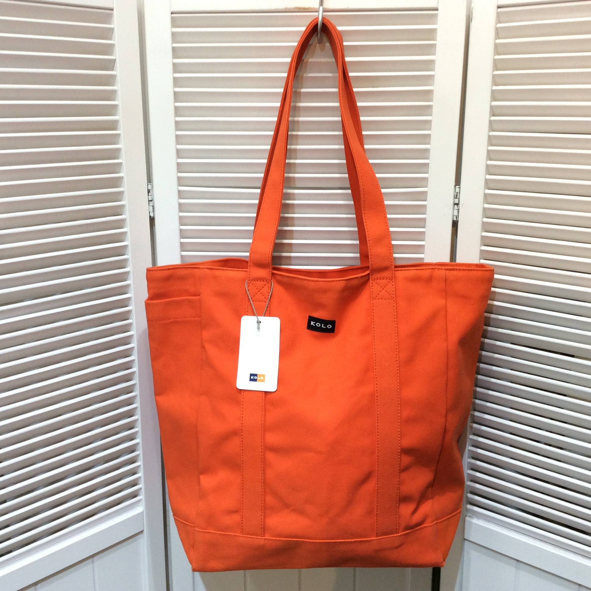 未使用☆KOLO コロ パーシモン トートバッグ(M) オレンジ