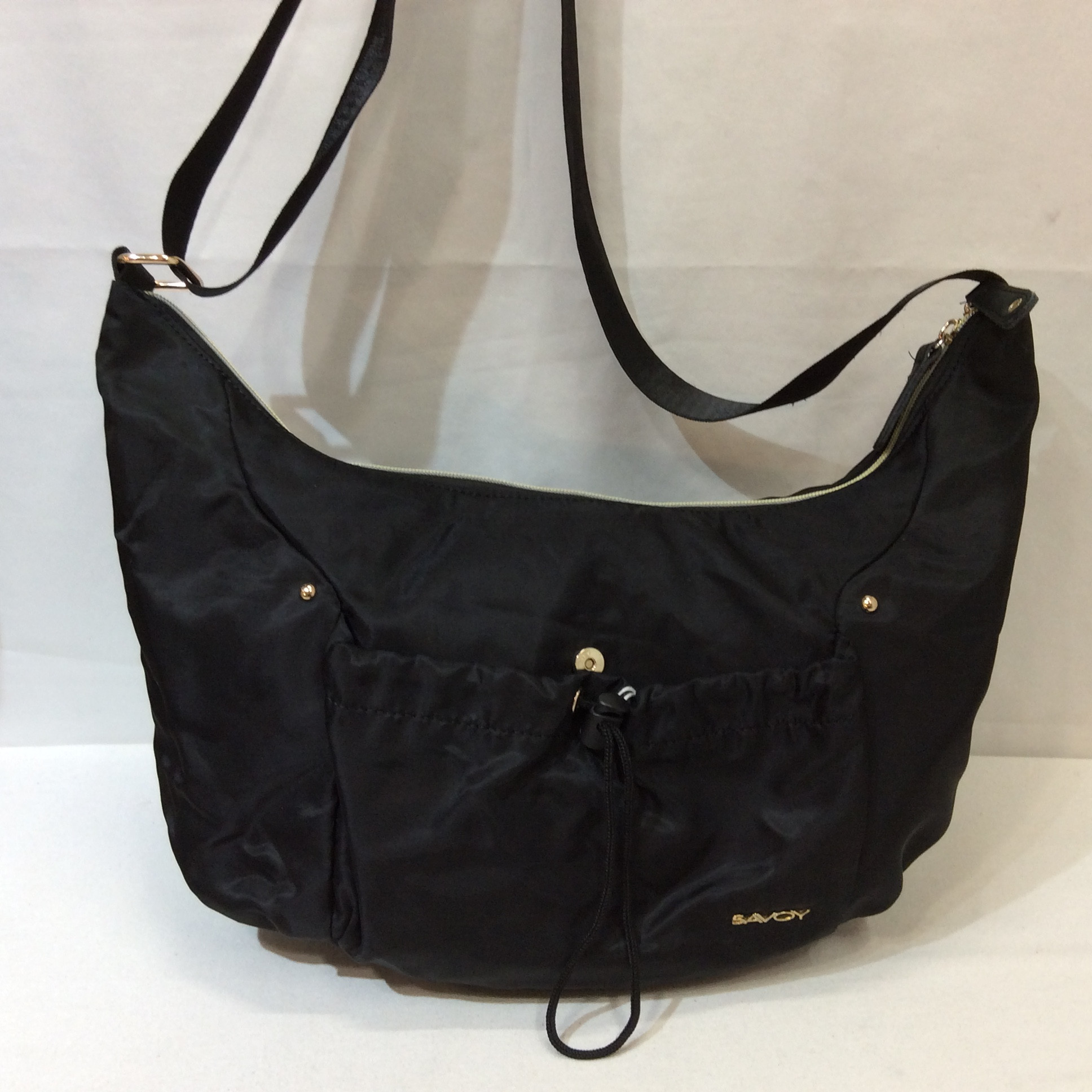 SAVOY サボイ ナイロンショルダーバッグ ブラック