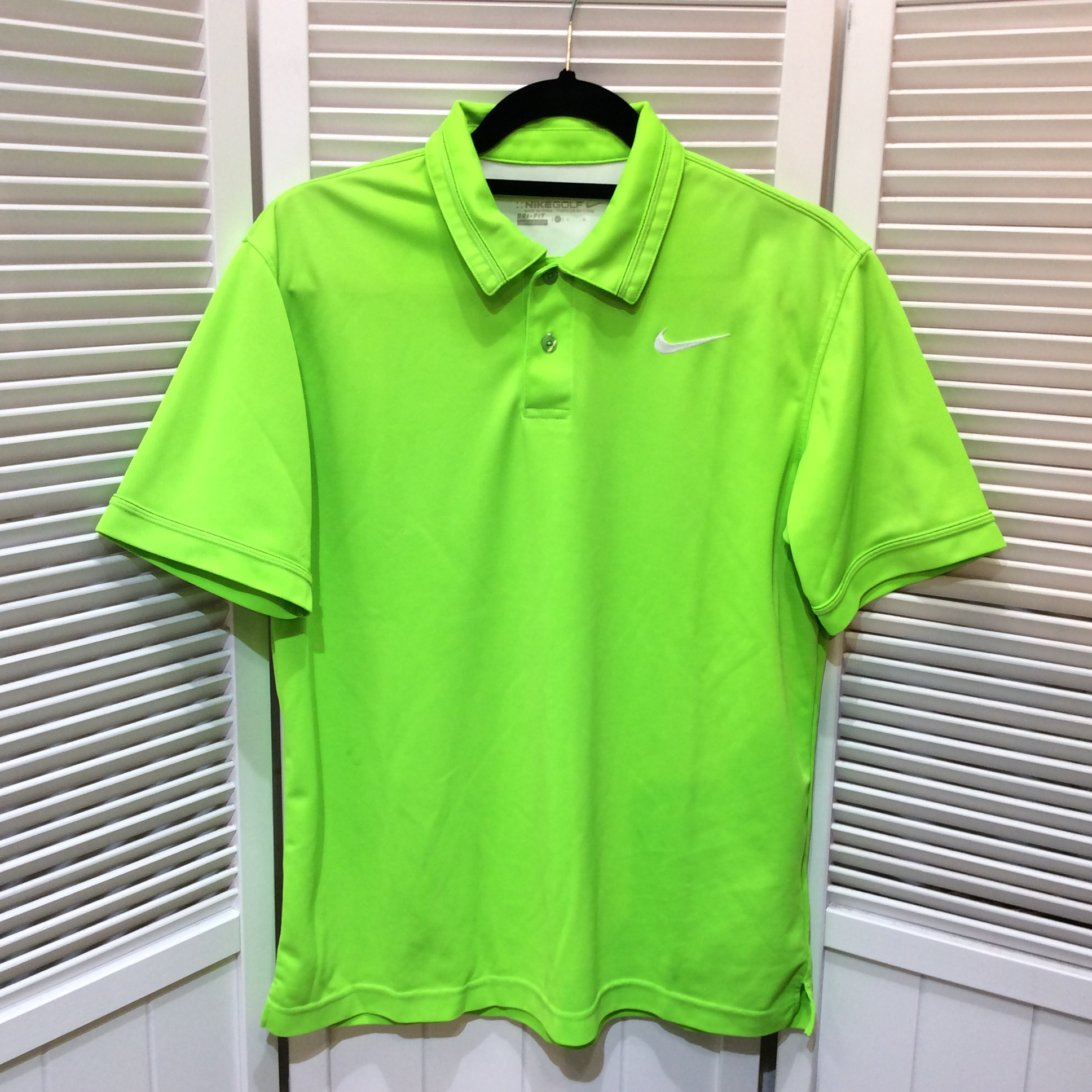 NIKE GOLF ナイキゴルフ メンズ 半袖ポロシャツ L グリーン