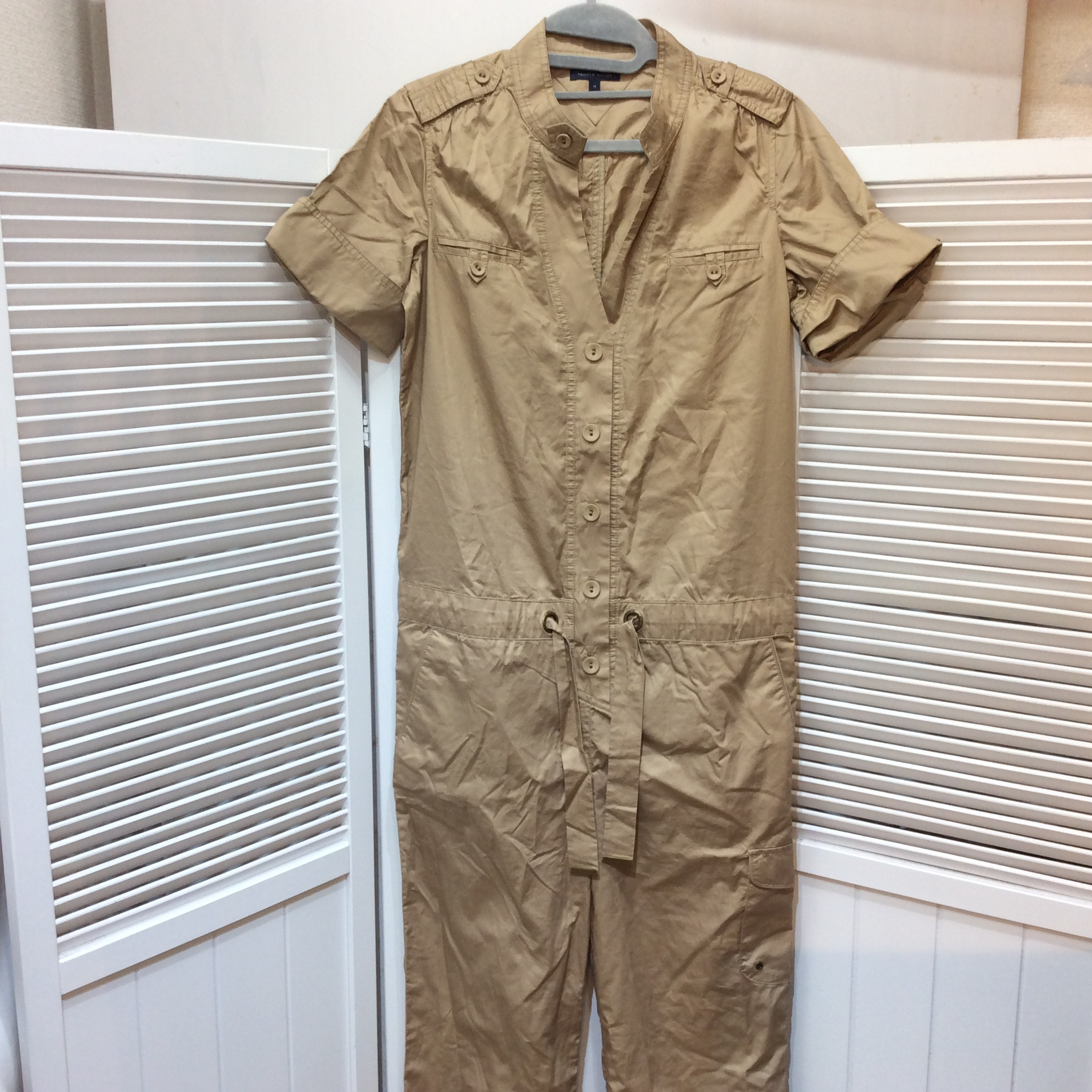 トミー ヒルフィガー オールインワン(ツナギ) M ベージュ