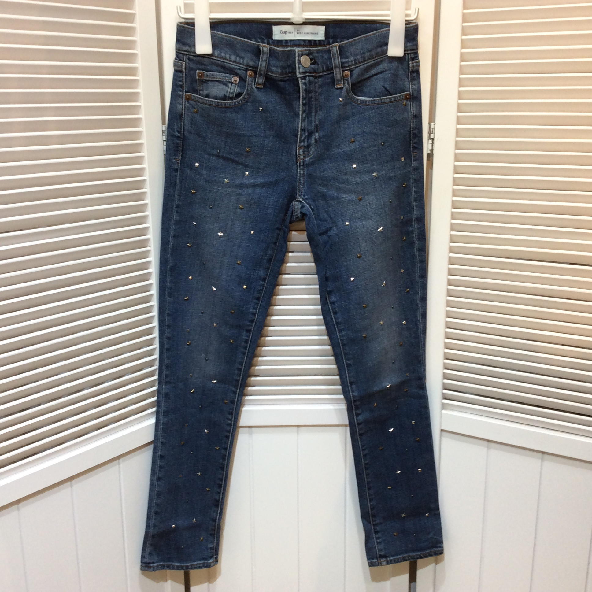 GAP ギャップ レディース ジーンズ(スタッズデザイン) 24インチ S