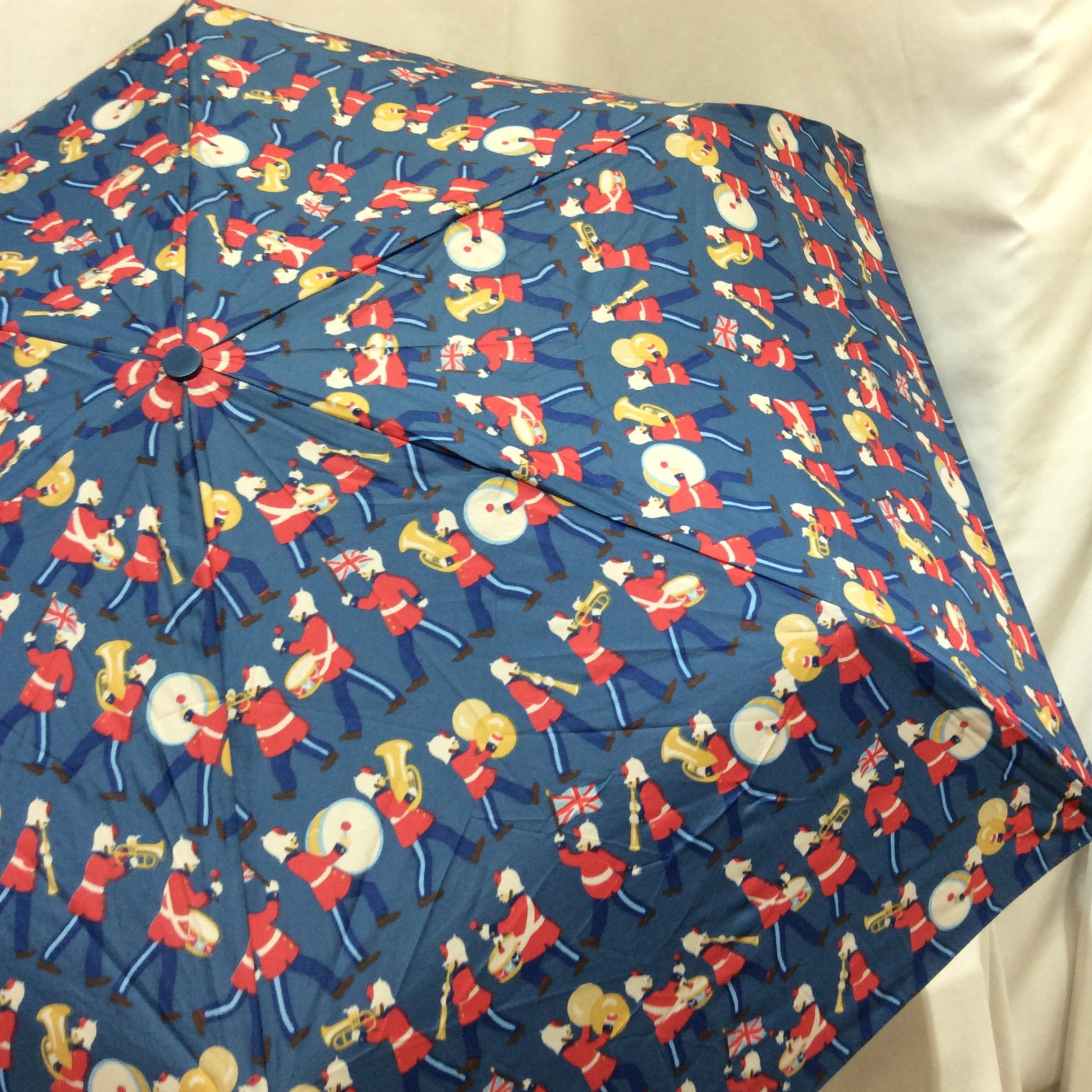 キャスキッドソン 折りたたみ傘  ネイビープリント