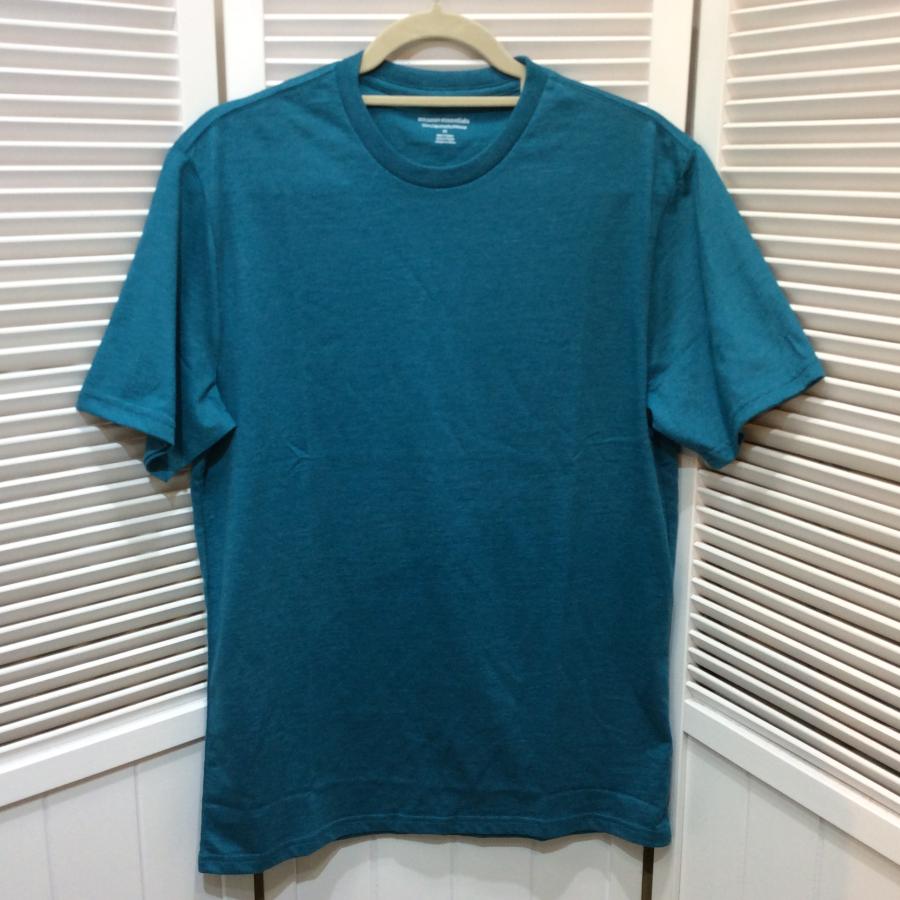 値下げ❗️新品☆Amazon essentials アマゾン メンズ クルーネックTシャツ スリムフィット M ブルー