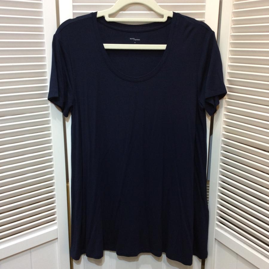 値下げ❗️未使用☆Amazon essentials アマゾン レディース プルオーバーTシャツ M ネイビー