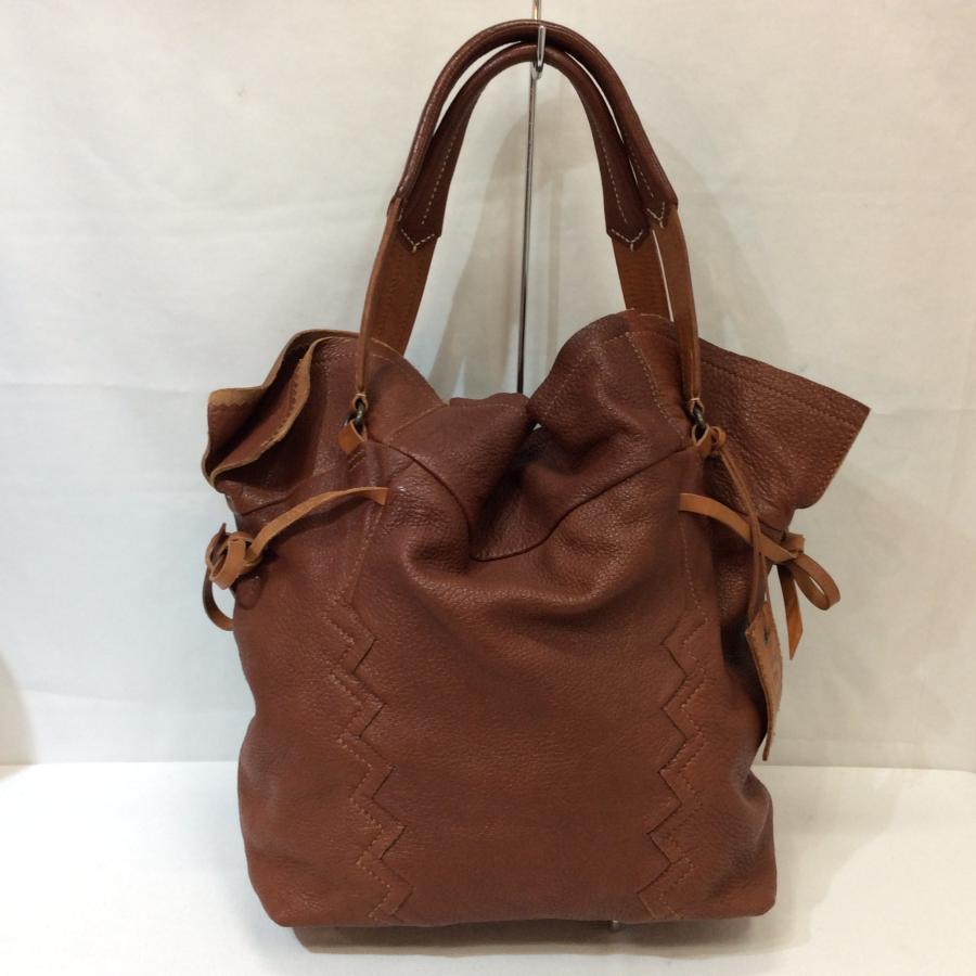 値下げ❗️genten ゲンテン レザートートバッグ ブラウン