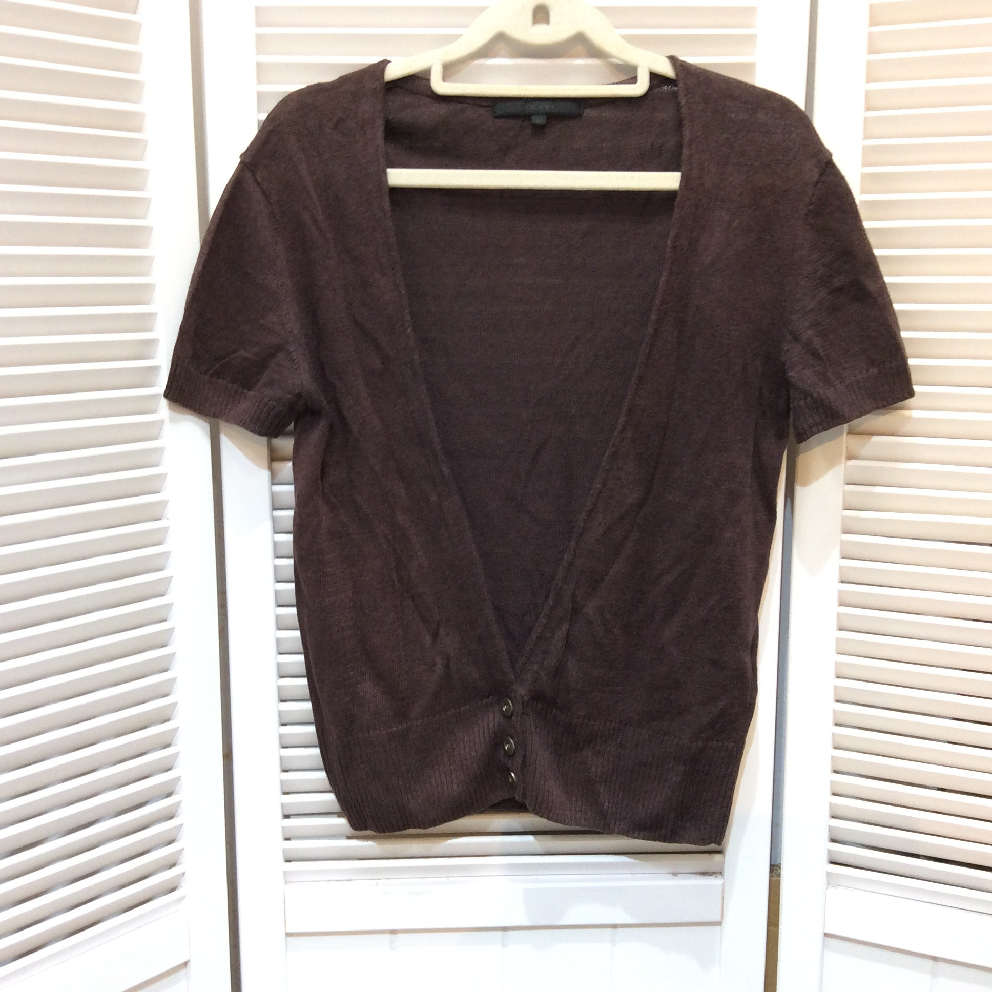 ANAYI 麻カーディガン サイズ38  こげ茶