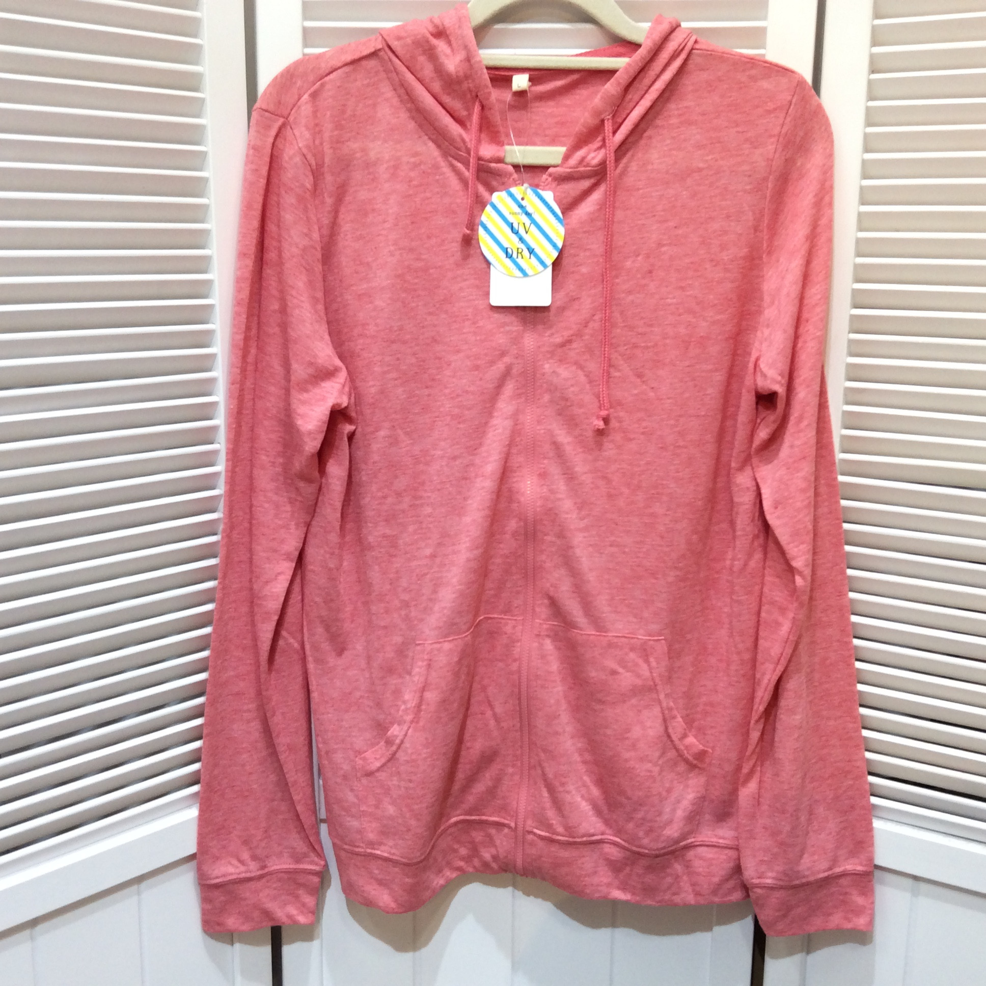 未使用 PAGE ONE パーカー サイズL  UV&DRY  ピンク