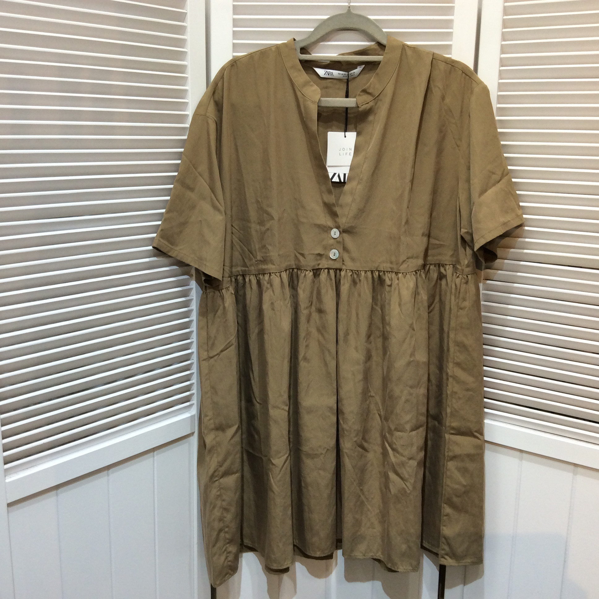 未使用 ZARA ザラ チュニック Mサイズ ベージュ