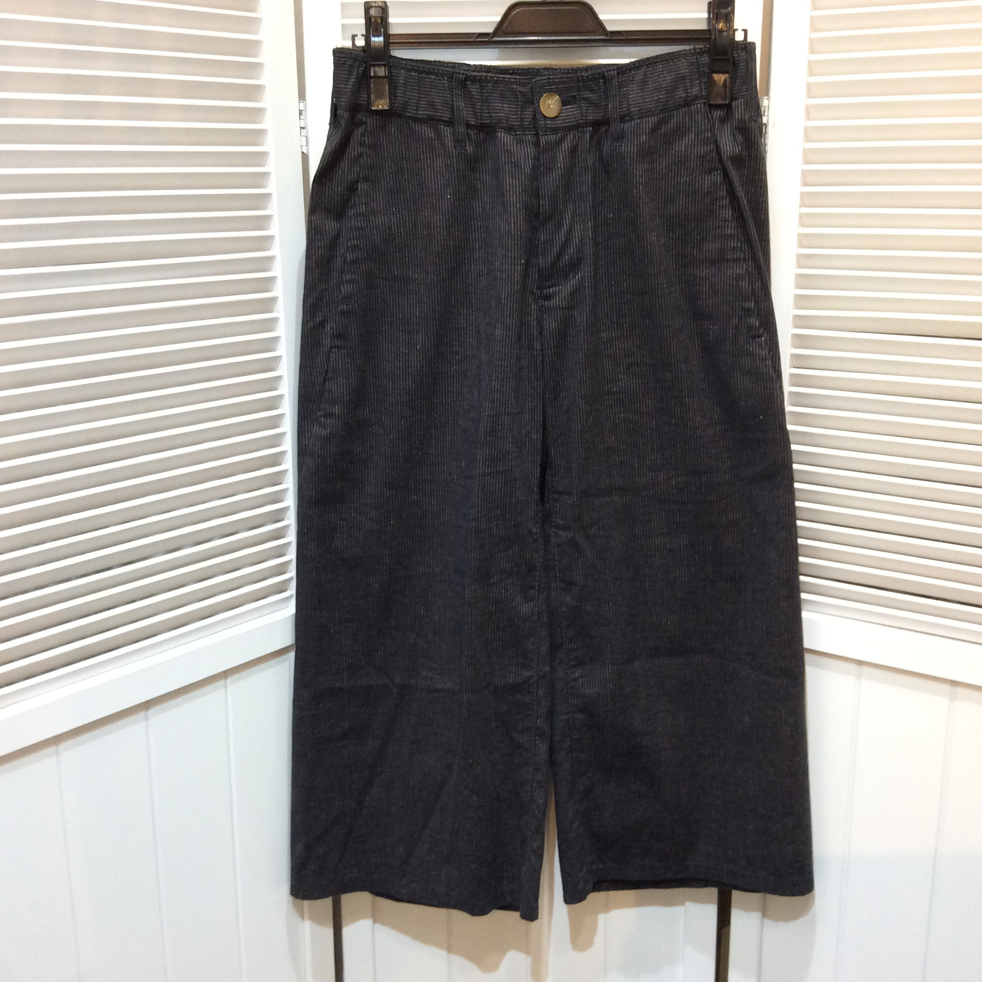 センソユニコ   ガウチョ 38  ブラック×ブラウン／ストライプ