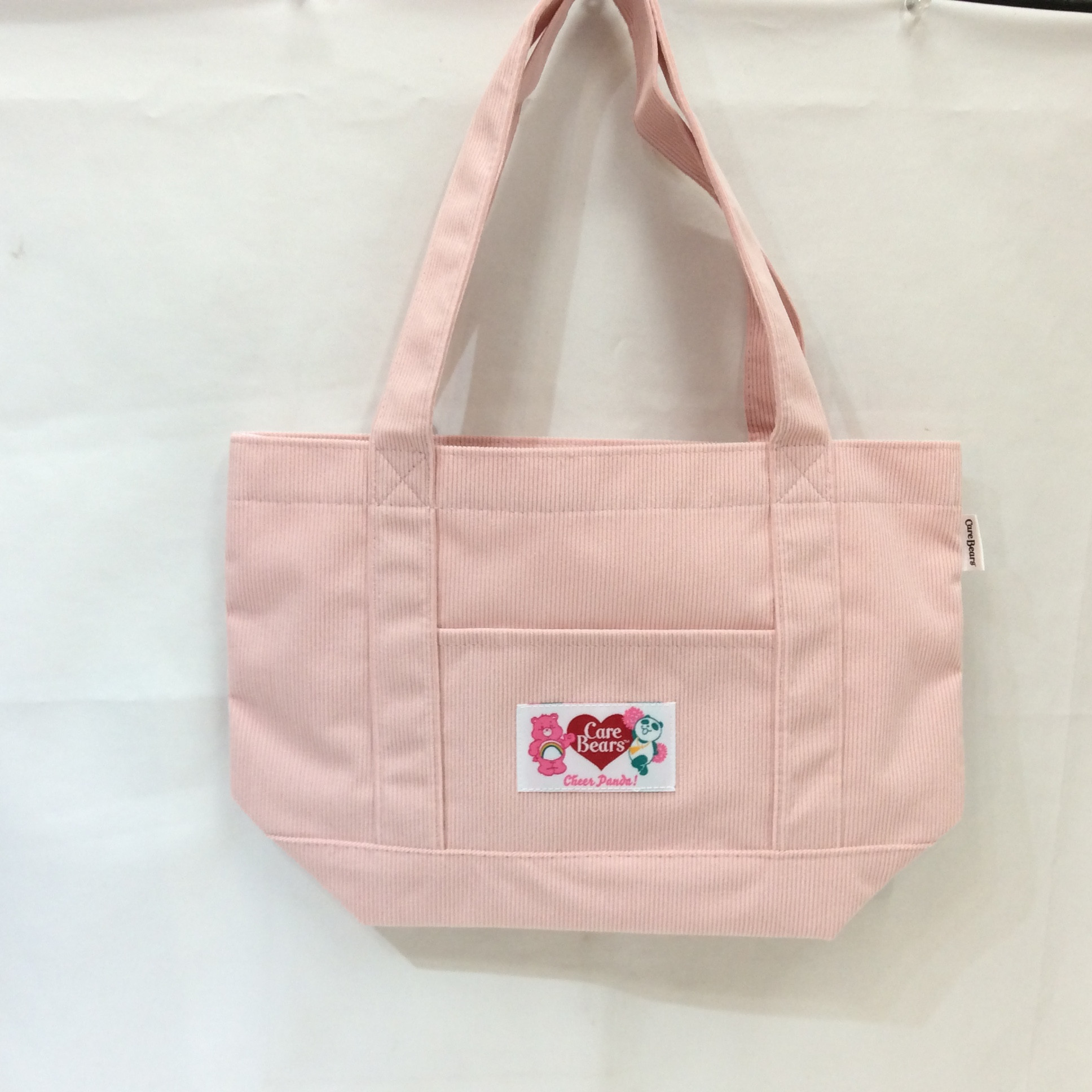 未使用 イオン ケアベアコラボ 春色コーデュロイトートバッグ ピンク