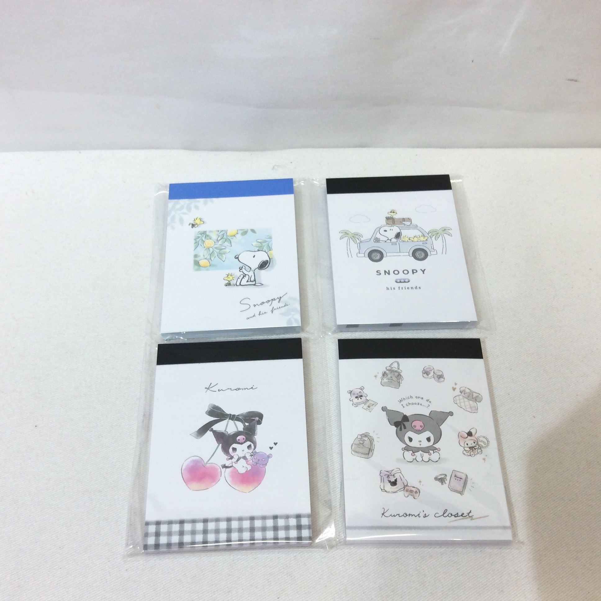 新品 クロミ／スヌーピー  ミニメモ帳