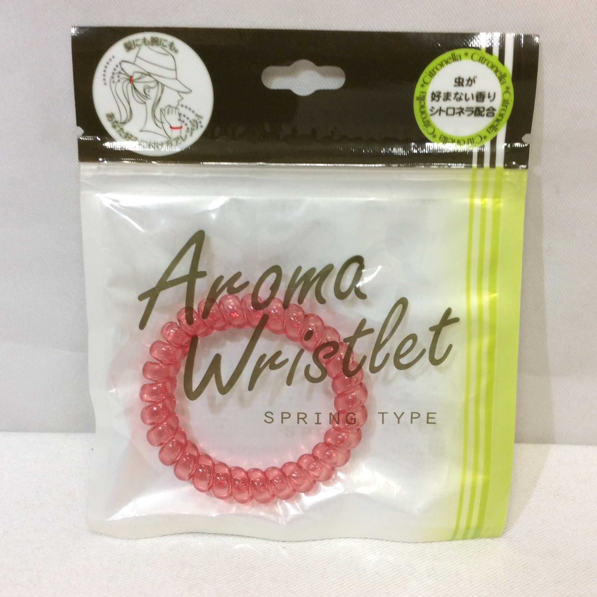 新品☆アロマリストレット スプリングタイプ 虫よけ ピンク