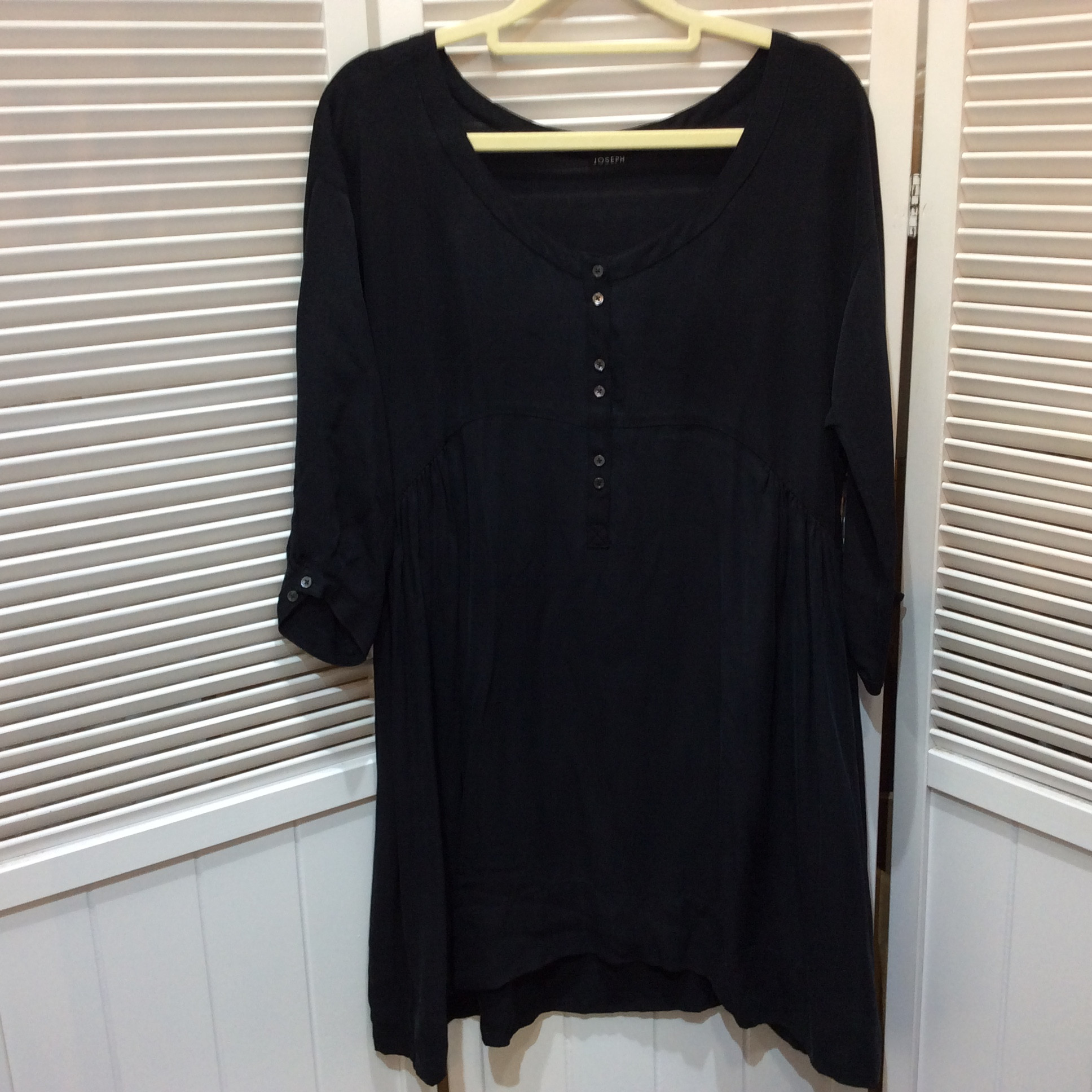 JOSEPH ジョセフ シルクチュニック 36 ブラック