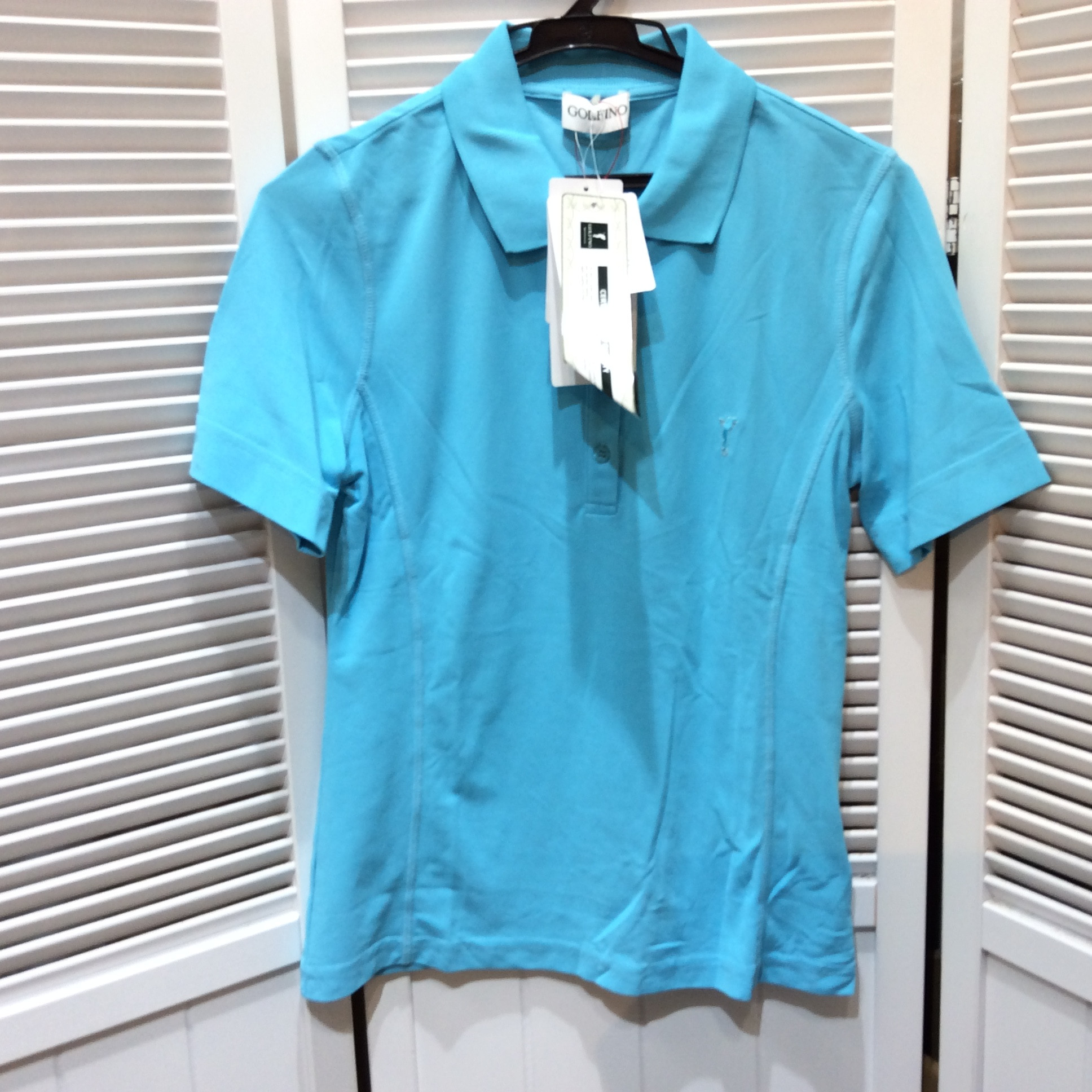 未使用 GOLFINO ポロシャツ 36 レディース 水色