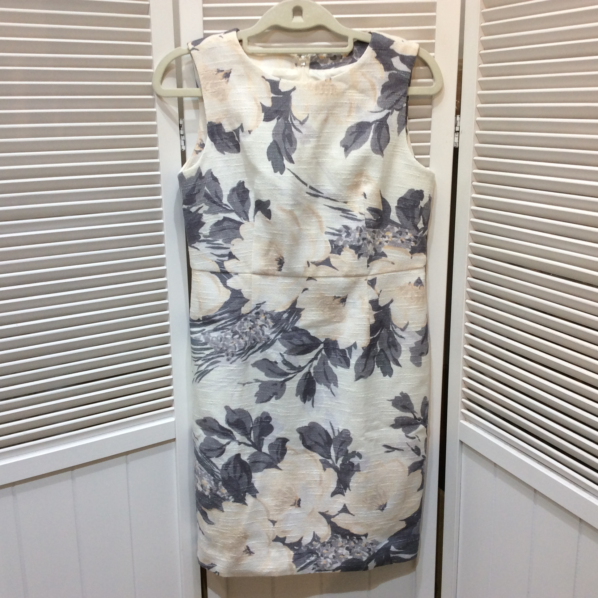 GRACE CONTINENTAL グレースコンチネンタル ノースリーブワンピース 36 ホワイト系×花柄