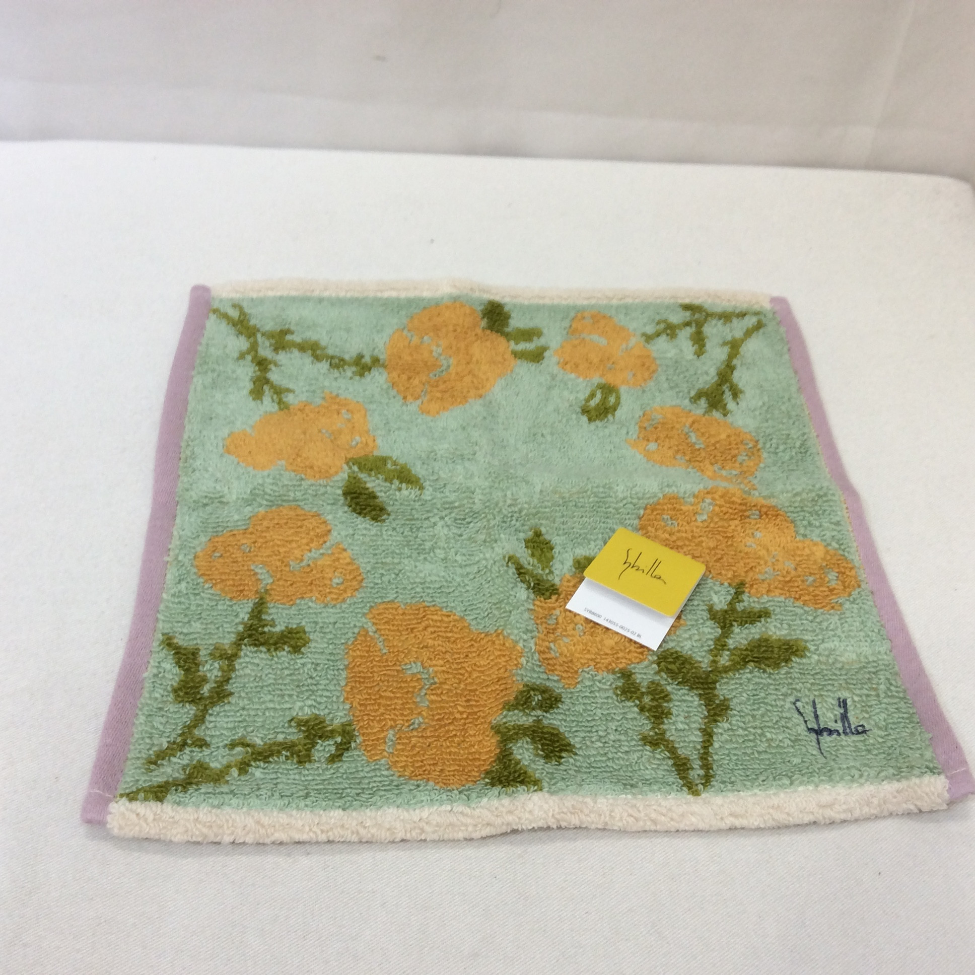 未使用 シビラ タオルハンカチ  グリーン