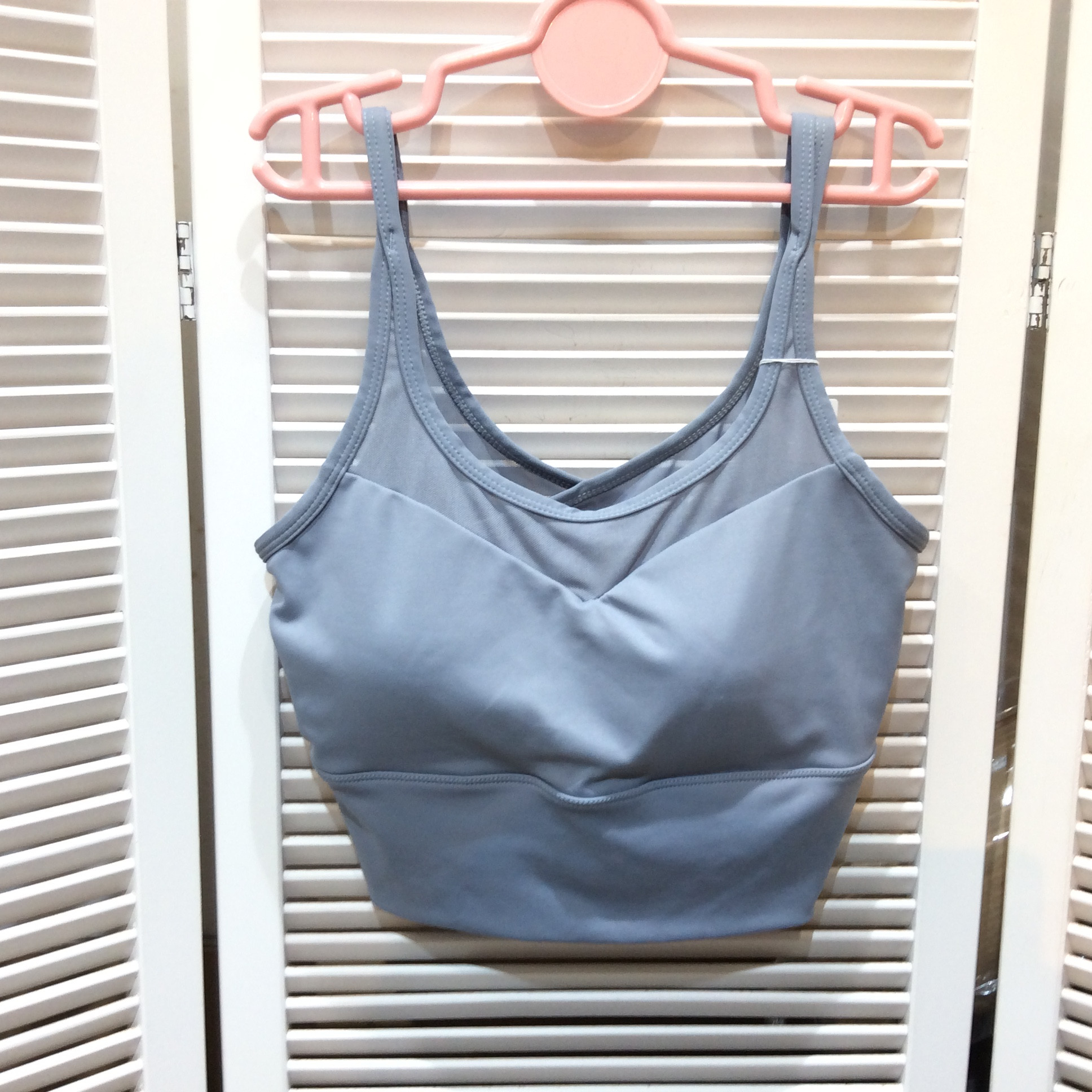 未使用 スポーツブラ  Lサイズ  ブルーグレー
