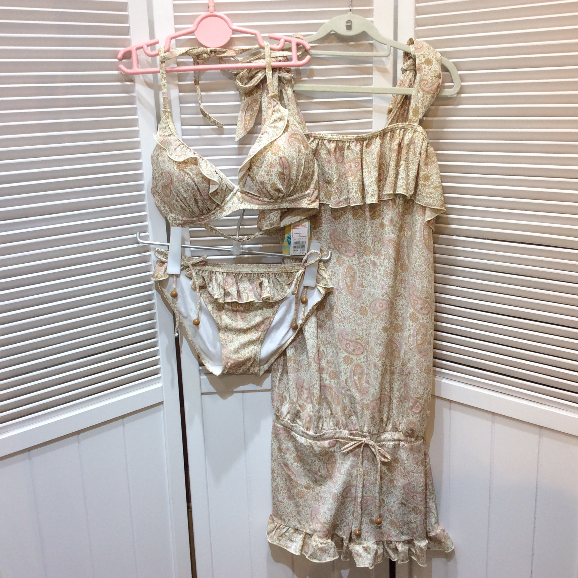 未使用☆aimerfeel エメフィール 水着3点セット L