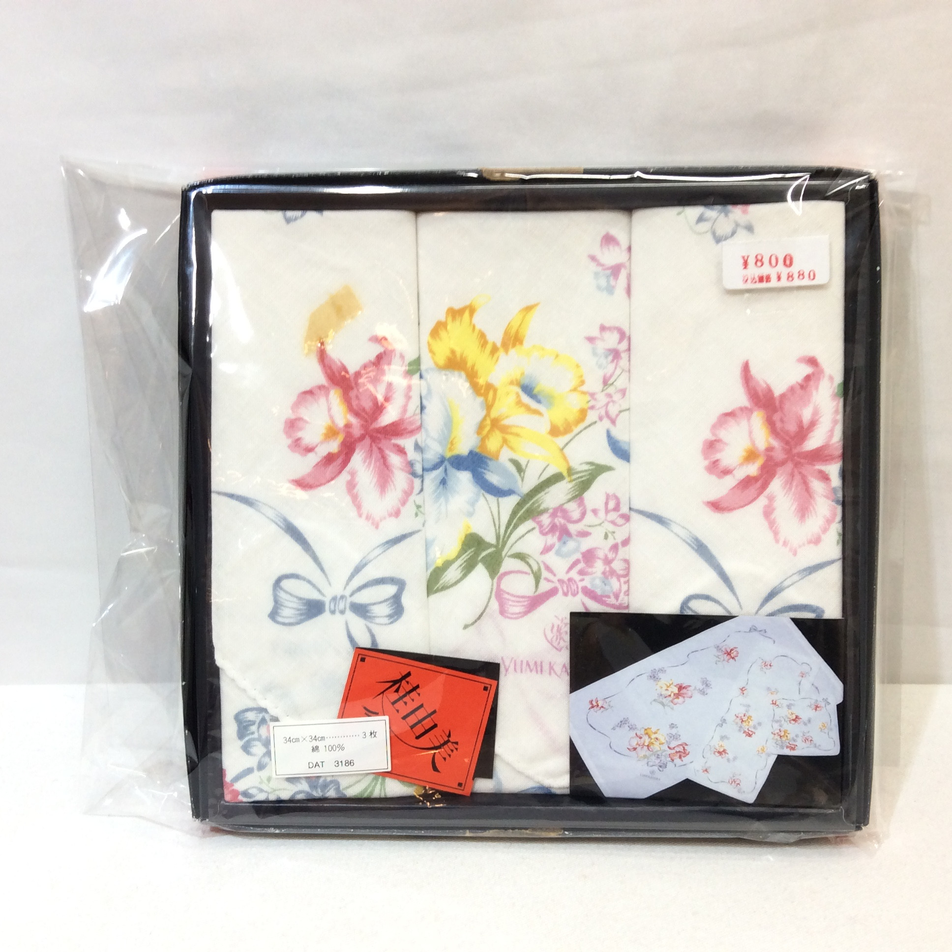 未使用 桂由美  ハンカチ3枚セット