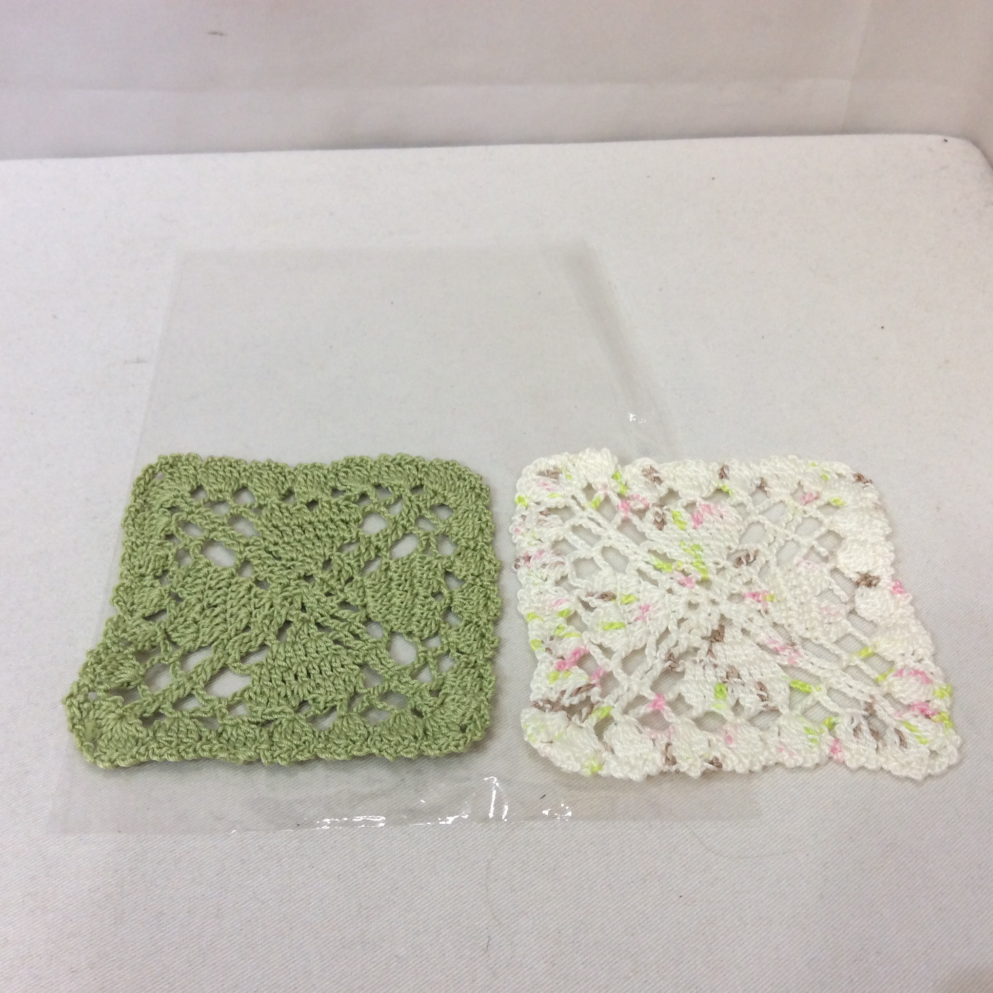 未使用 手作り コースター 2枚セット