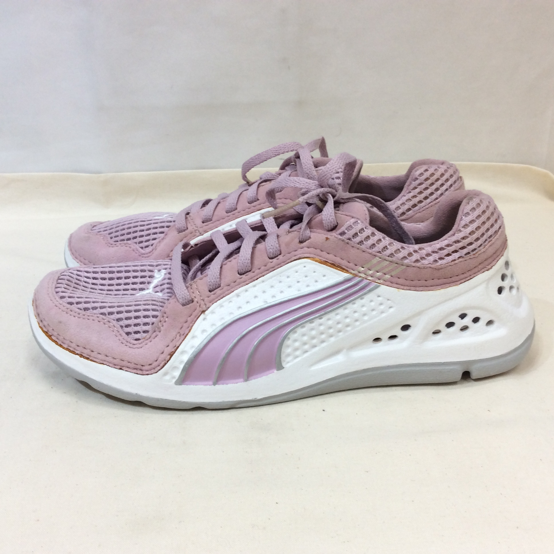 PUMA プーマ メッシュスニーカー 23cm パープル