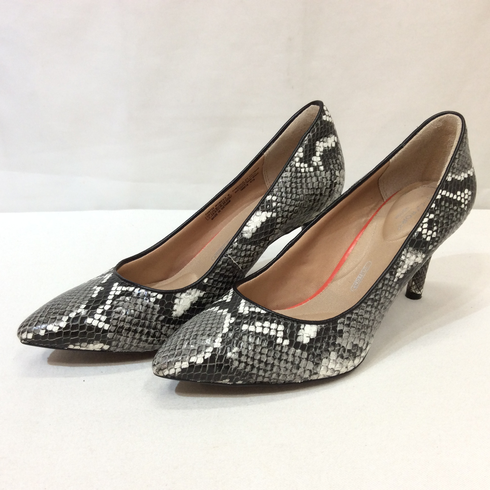 ROCKPORT パンプス  24.0 ヘビ柄