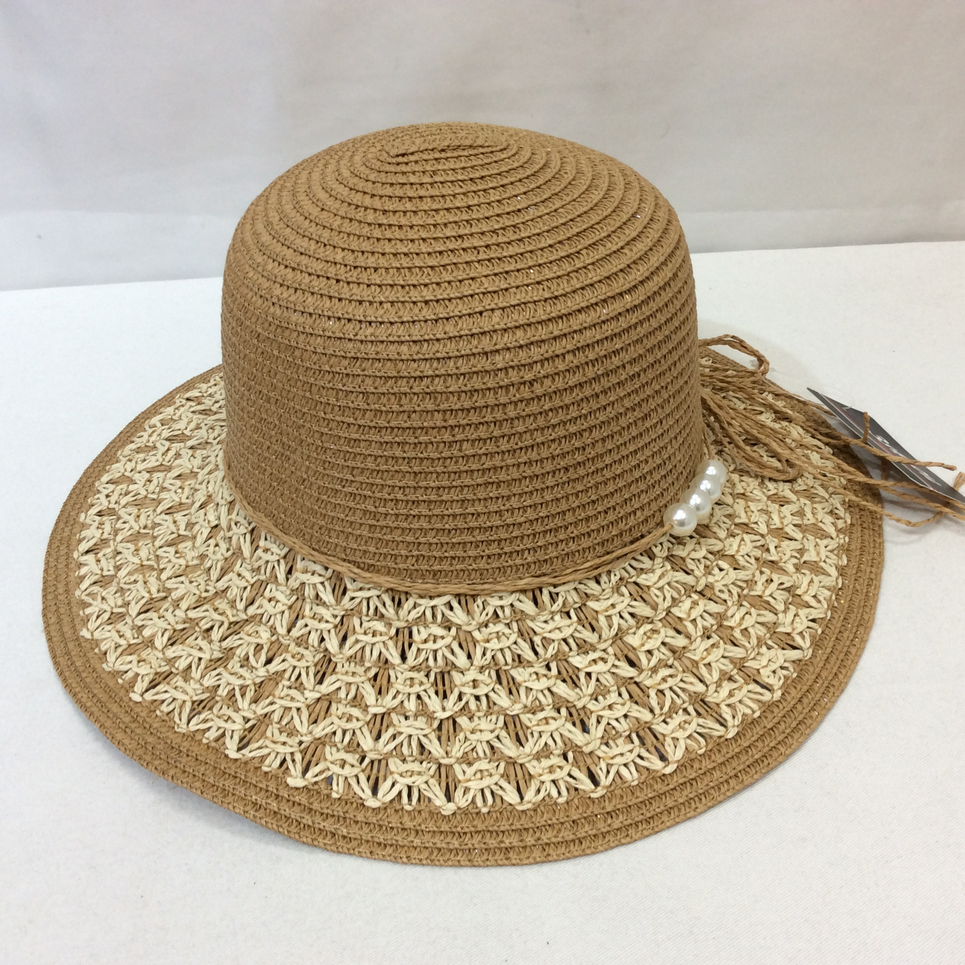 新品☆3s4you 麦わら帽子 F フリーサイズ ブラウン TRY