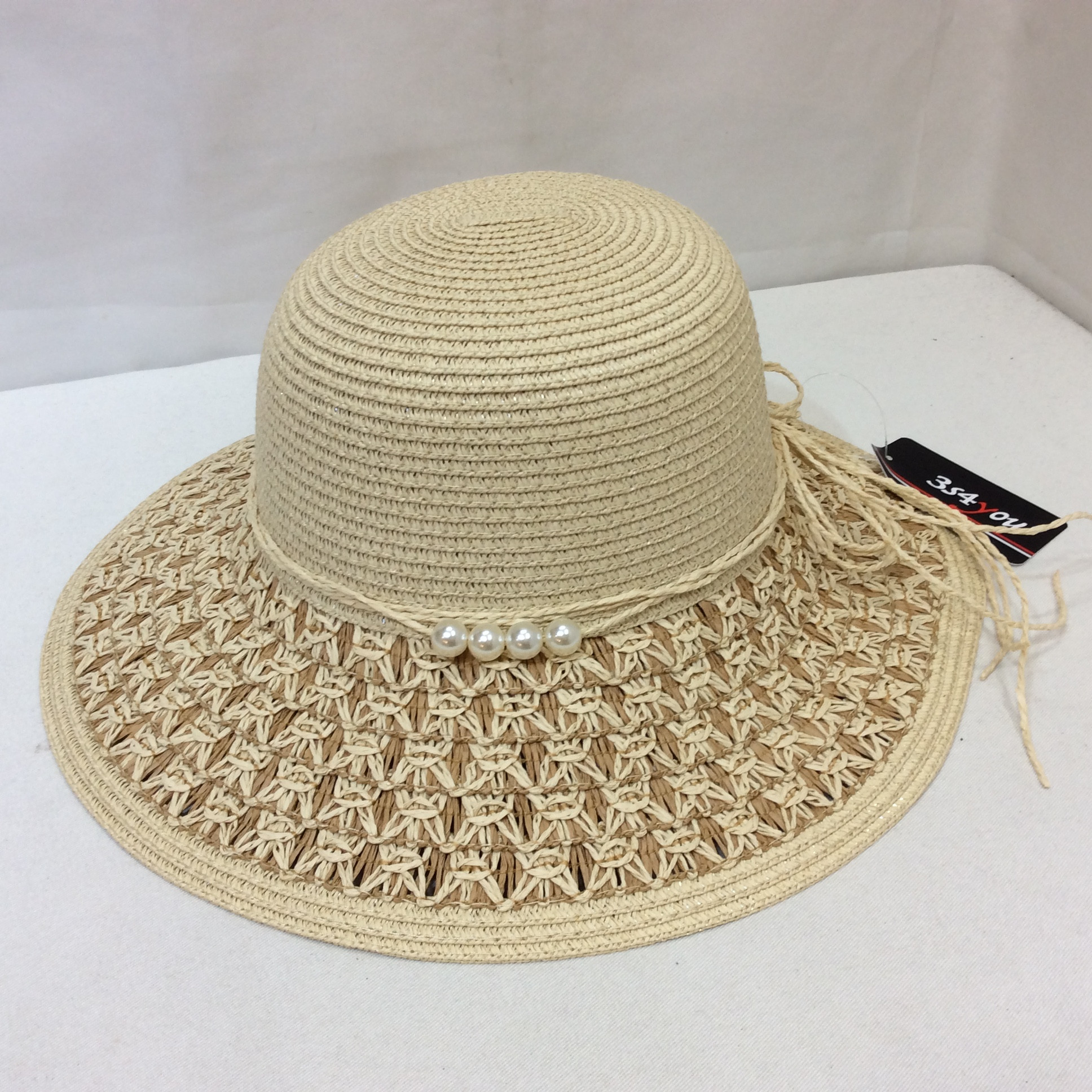 新品☆3s4you 麦わら帽子 F フリーサイズ ナチュラル TRY