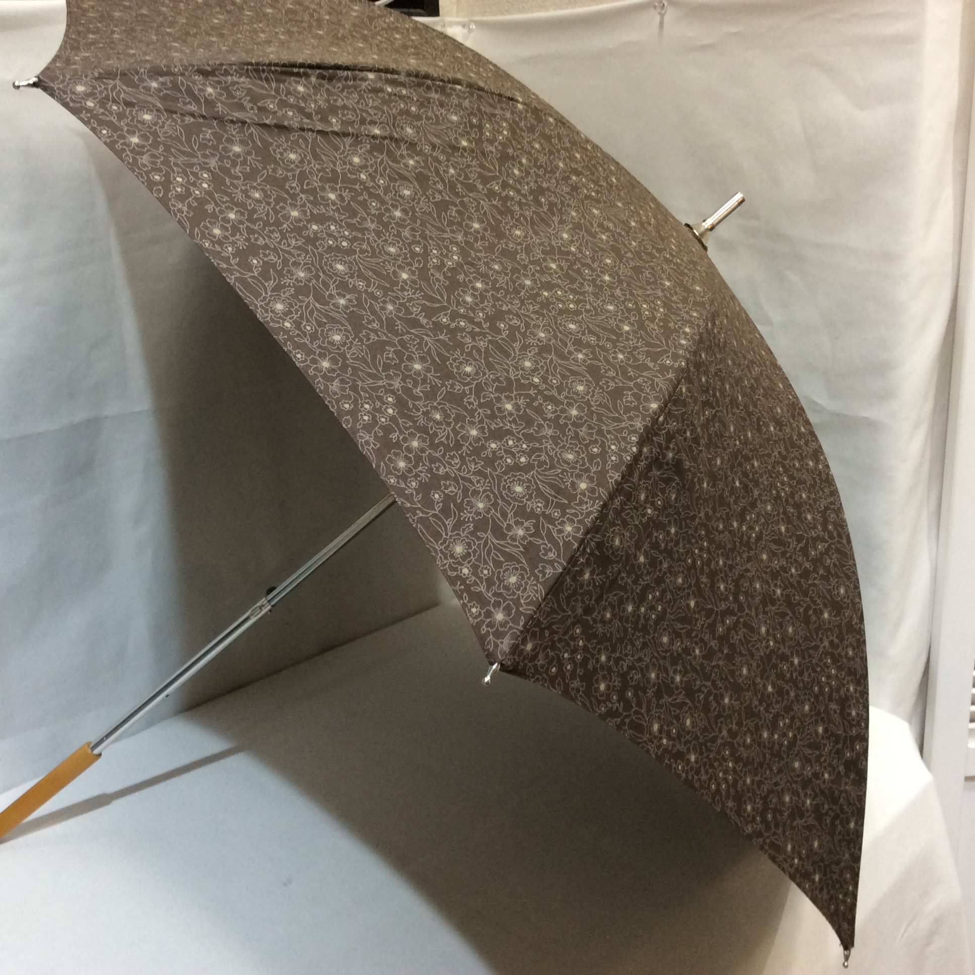 新品☆百貨店商材 日傘 ブラウン柄 日本製