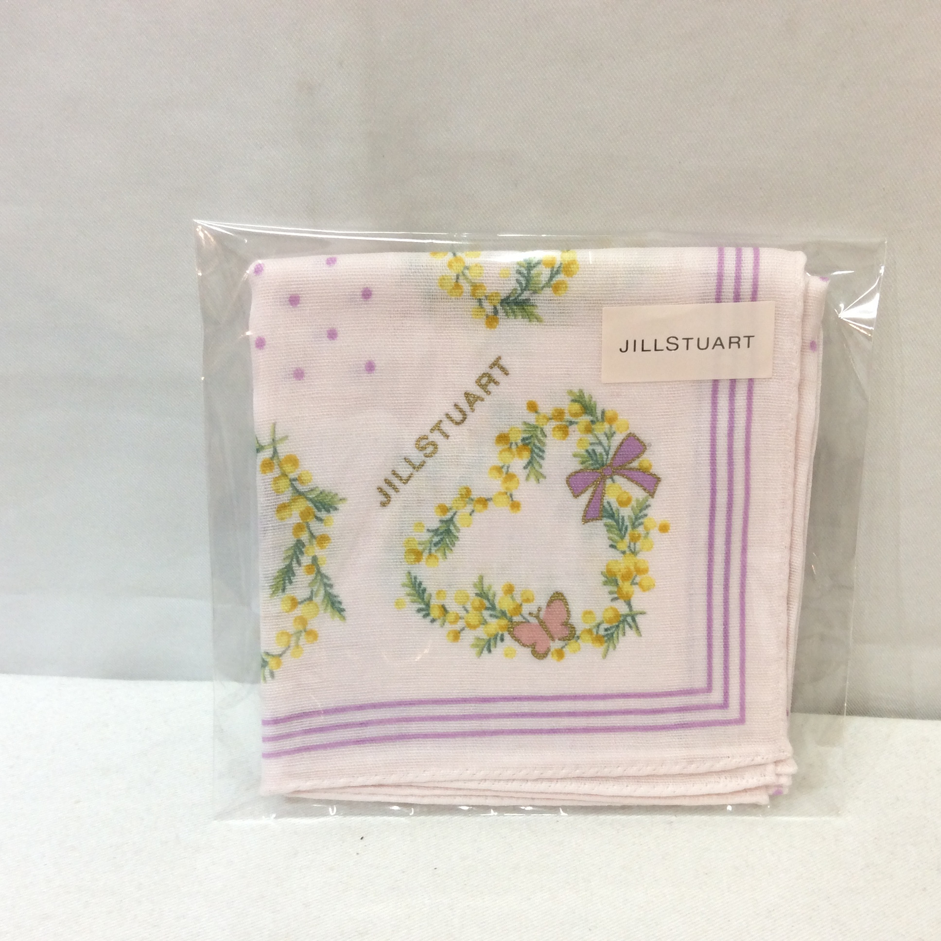 未使用 ジルスチュアート ガーゼハンカチ  ピンク