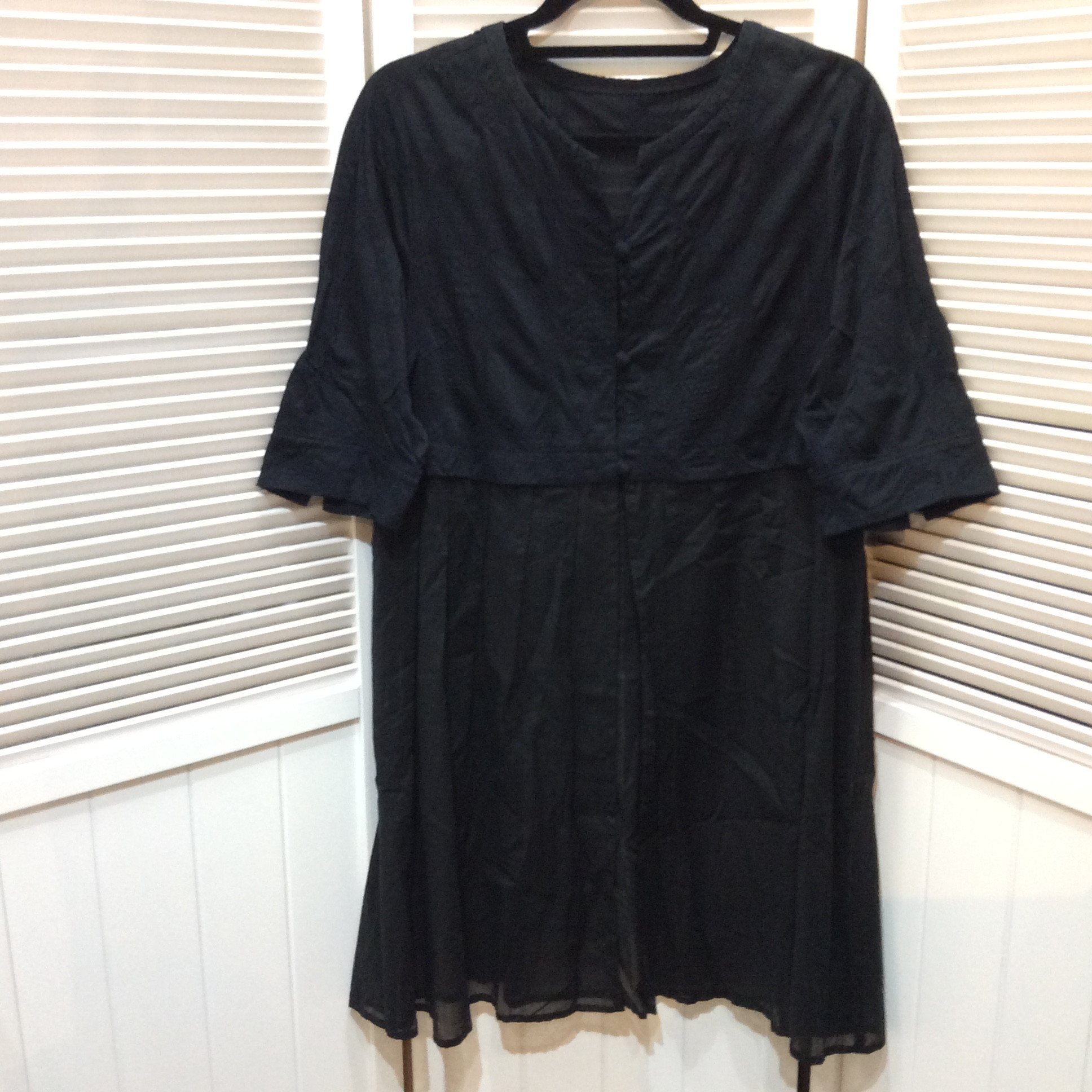 ブラウスカーディガン フリーサイズ   ブラック