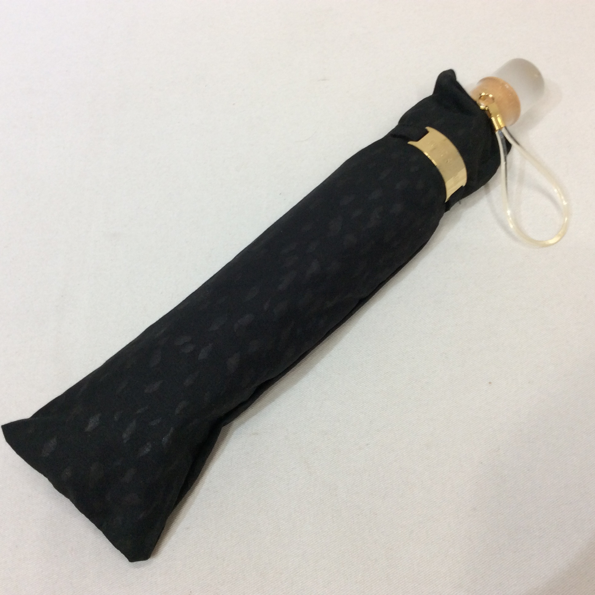 未使用☆ジュンコシマダ 折りたたみ傘 ブラック