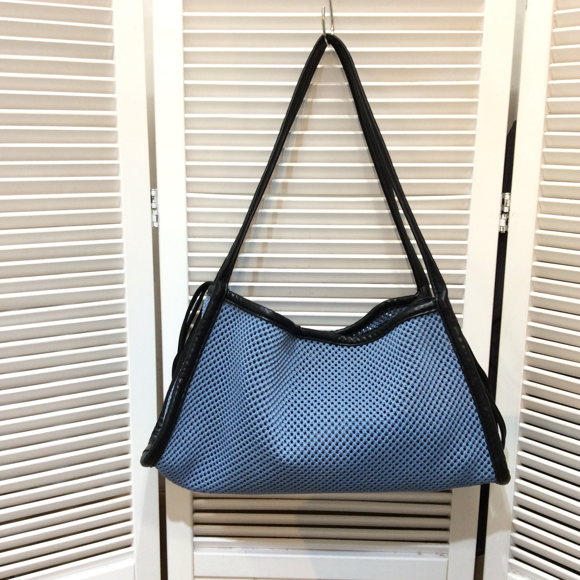 メッシュ トートバッグ  ブルー