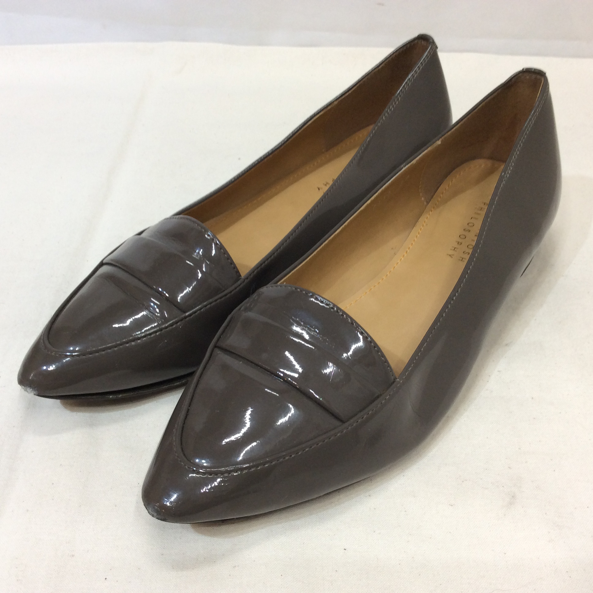 マッキントッシュフィロソフィー エナメルシューズ 24cm グレー系