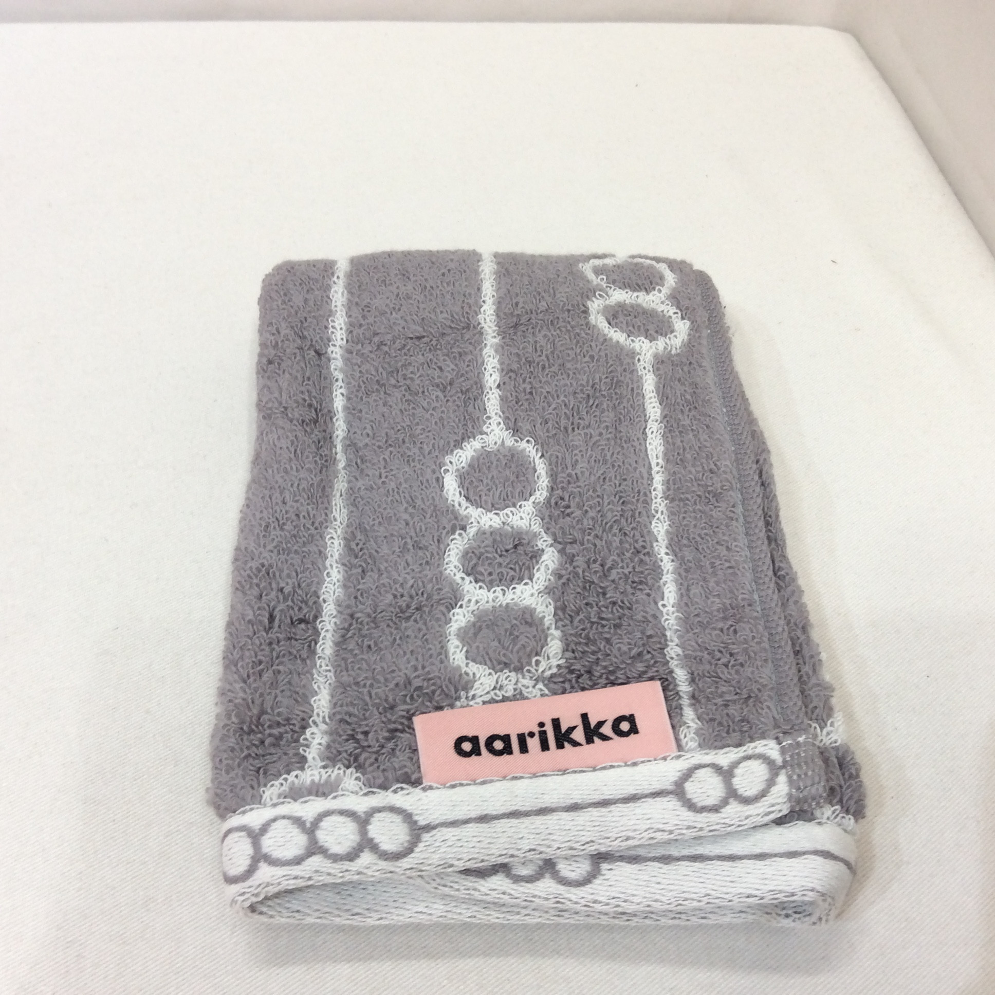 未使用 今治ウォッシュタオル  グレー柄