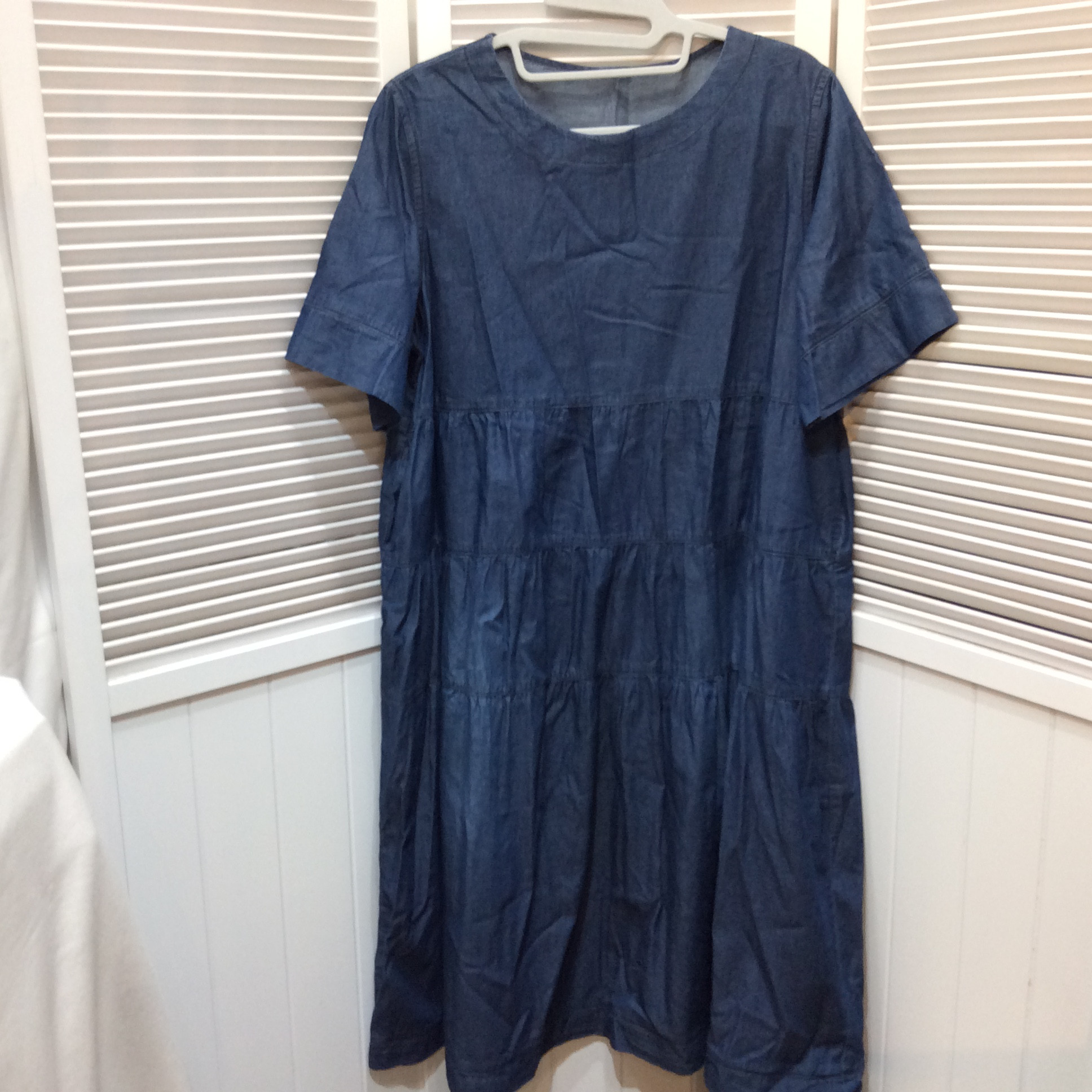 ハッシュパピー デニムワンピース Lサイズ  美品